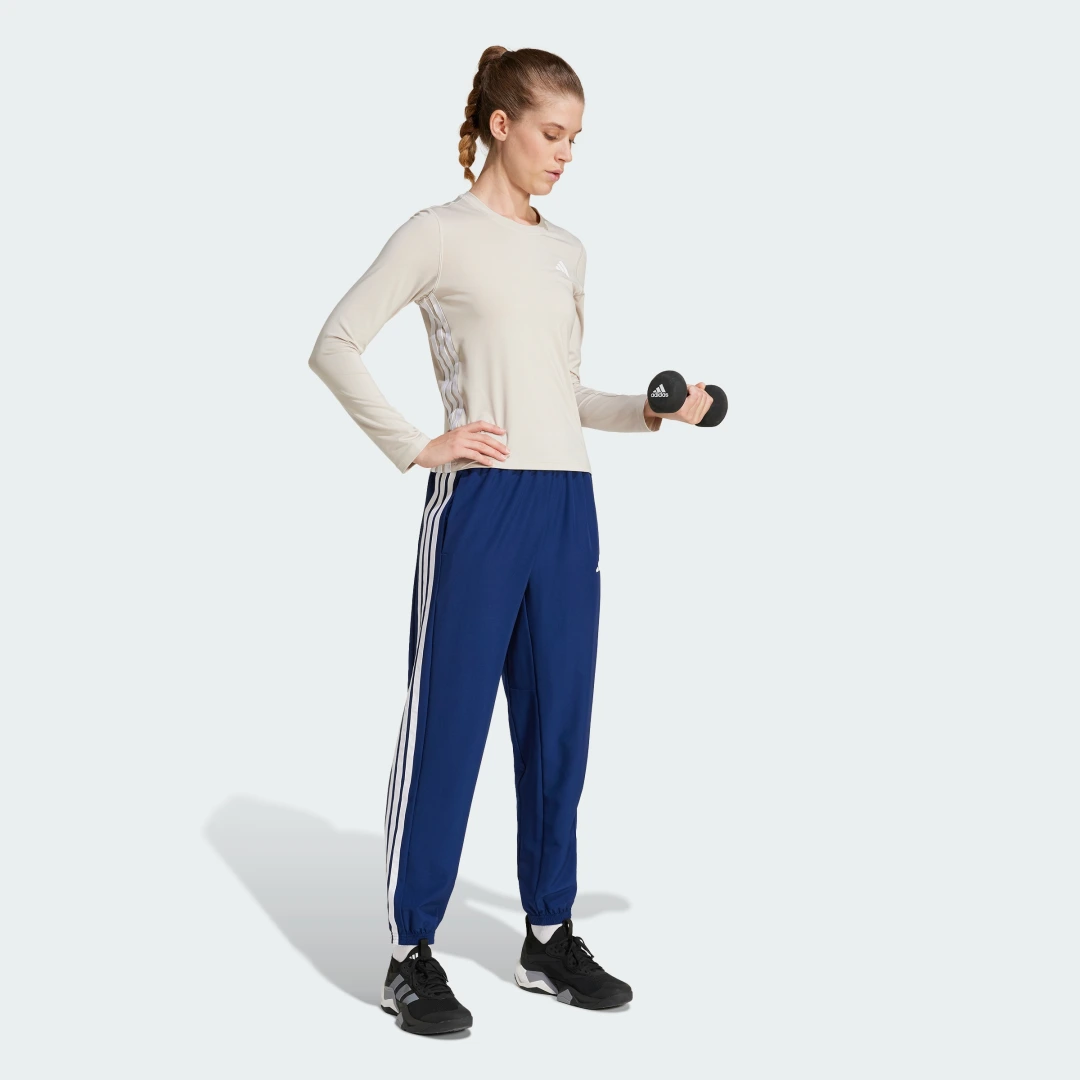 Thumbnail 2 de Adidas Train Essentials Woven 3 bandas pantalón azul