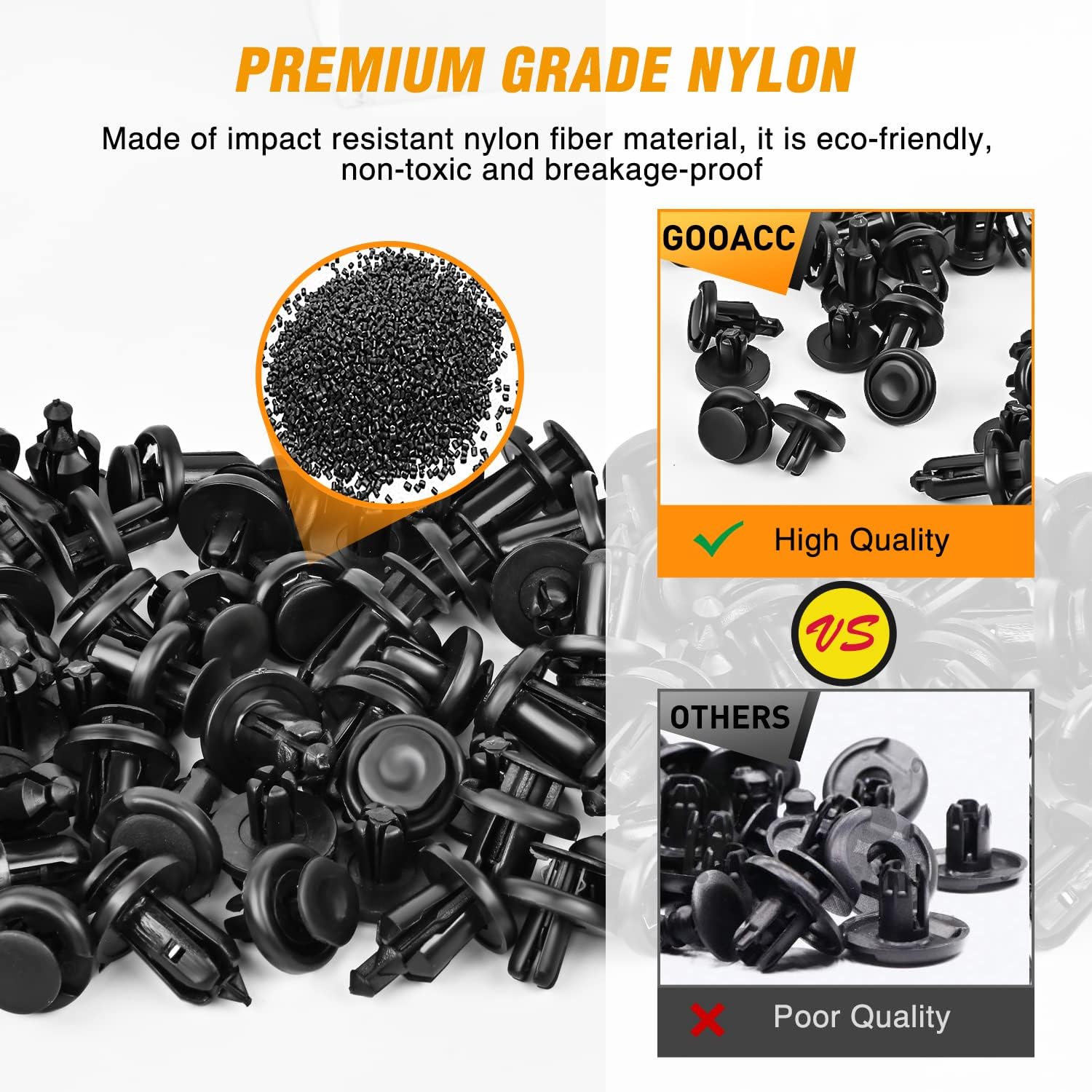 Detalle de GOOACC Automotive Retainer Clip Kit, 83 Pieces