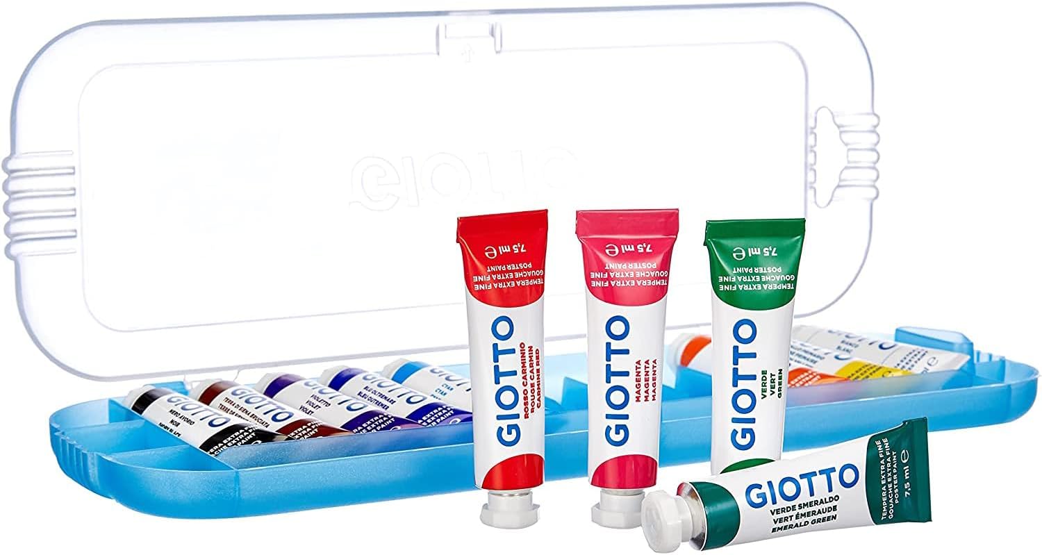 Thumbnail 1 de Giotto Tempera Extra Fine in Astuccio Da 12 Tubetti, Multicolore, 7,5 ml