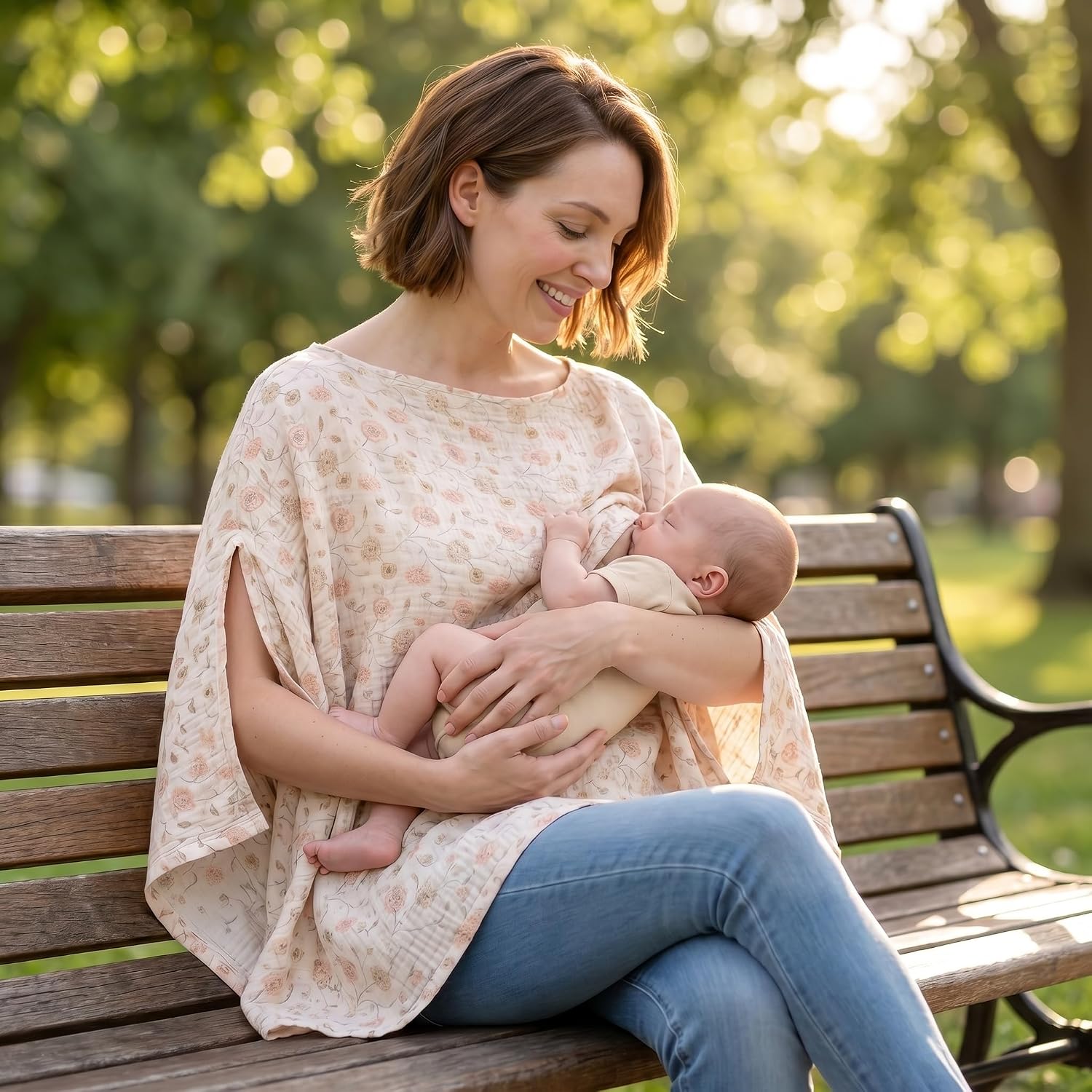 Detalle 1 de Muslin Nursing Cover, 100% Cotton
