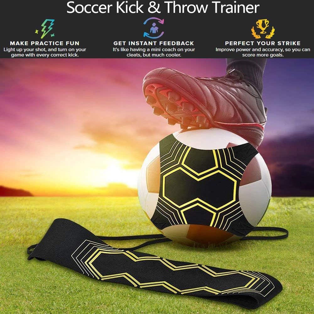 Thumbnail 6 de ONEVER 52B07RXPFKP1 voetbal-kicktrainer met verstelbare riem en elastisch koord tot 5 m
