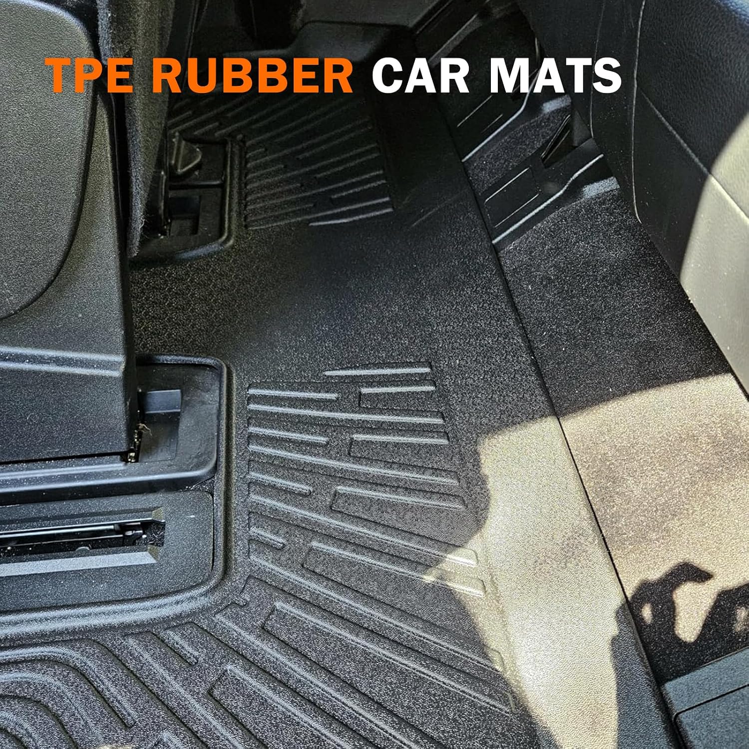 Thumbnail 4 de KUST All-Weather Floor Mats for 2022-2025 Jeep Wagoneer (7-Seater) with Raised Lip and Rear Trunk Mat