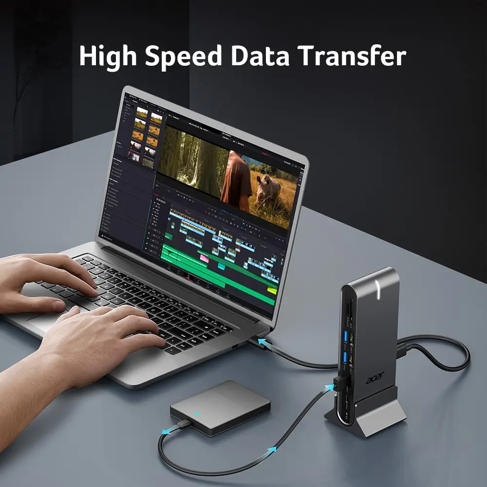 Thumbnail 2 de Estación de acoplamiento USB-C Acer 15 en 1: versatilidad y conectividad para tu portátil