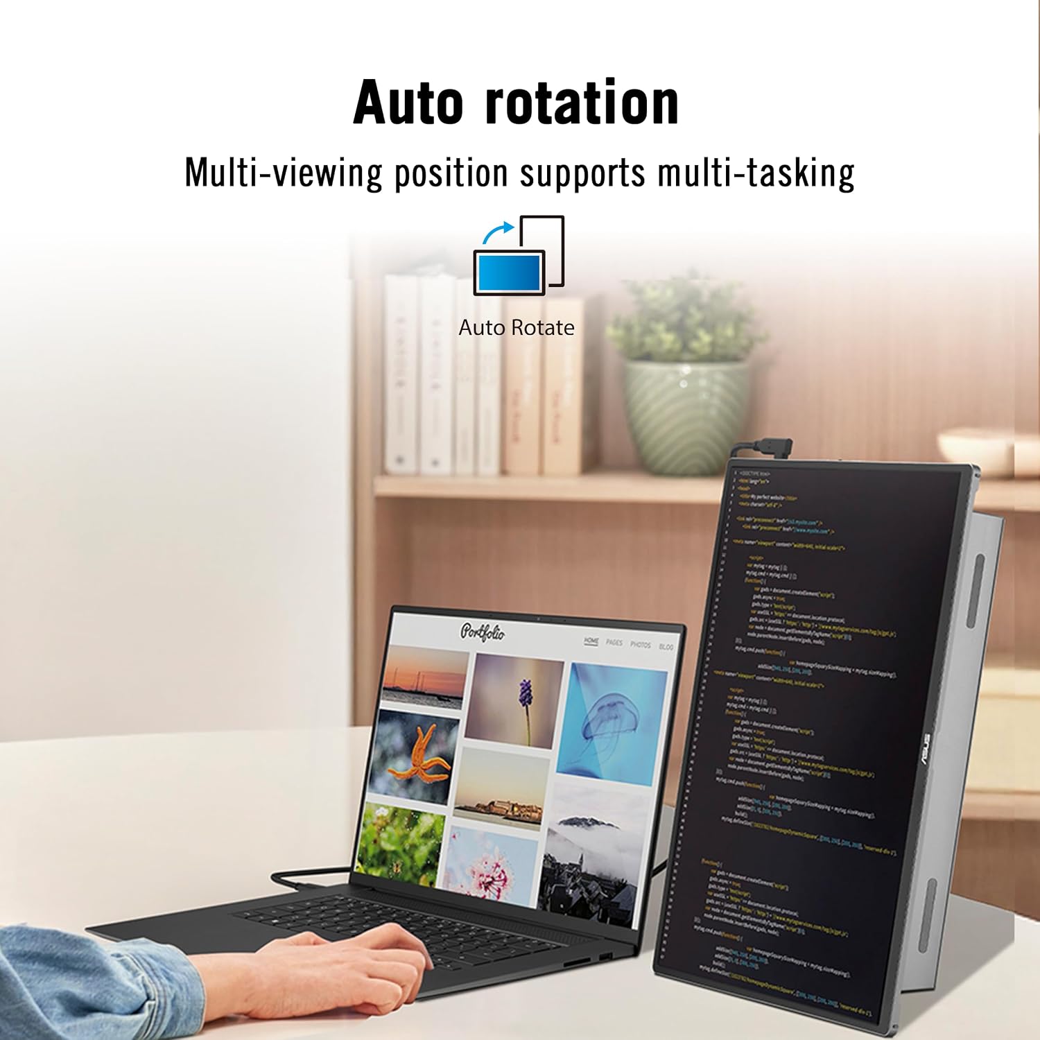 Detalle 2 de ASUS ZenScreen OLED MQ16FC 16-Inch Portable Monitor