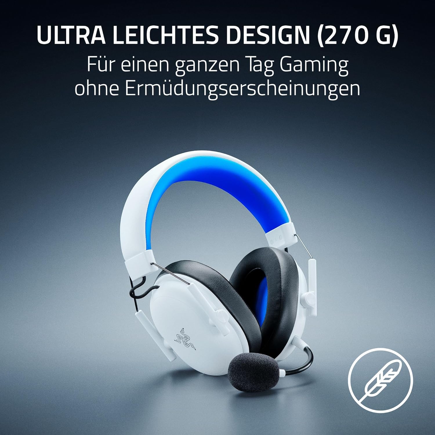Thumbnail 6 de Razer BlackShark V3 X HyperSpeed PlayStation – Kabelloses E‑Sport Gaming Headset (Weiß, 270 g)