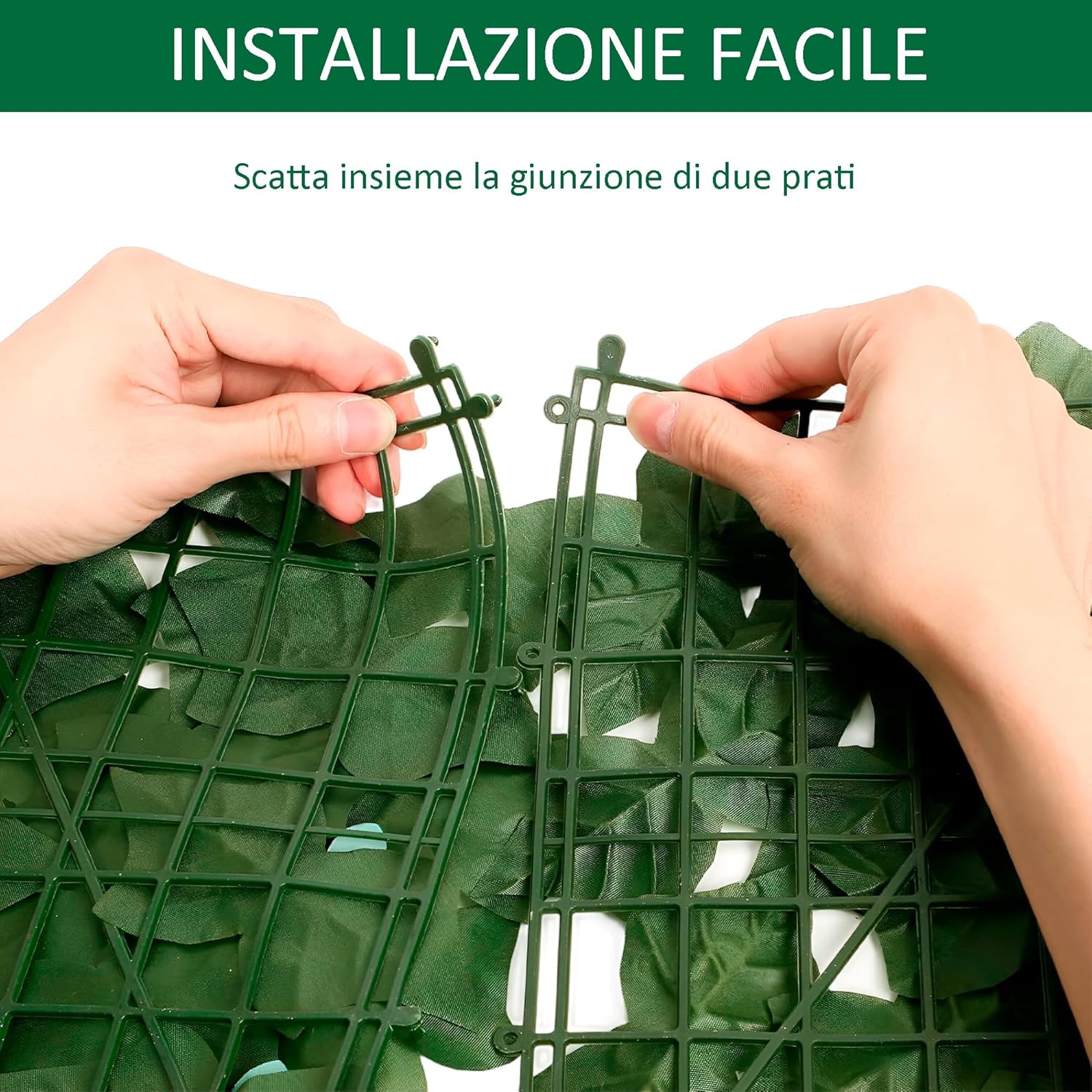 Thumbnail 3 de LEIVESTE Siepe Finta per Recinzione 1x3 m – Copri Balcone e Giardino, 40 fascette incluse