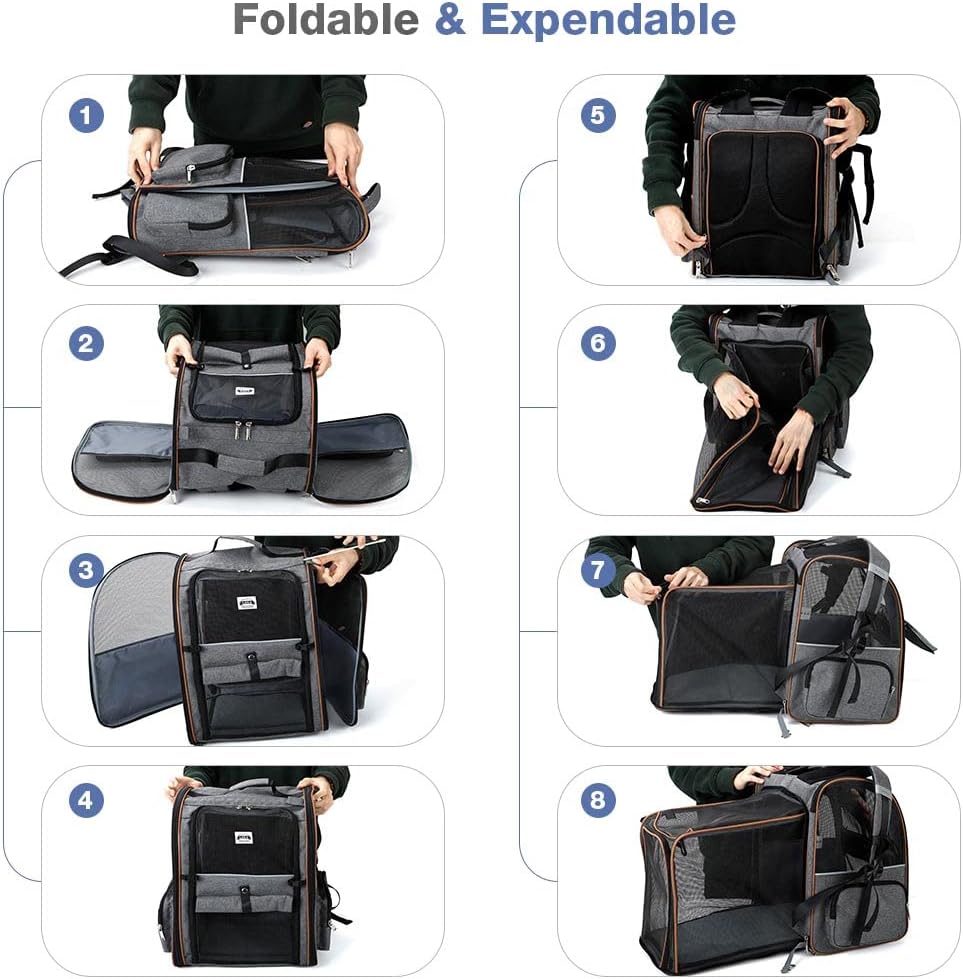 Thumbnail 5 de Lekespring Erweiterbar Katzenrucksack 8 kg
