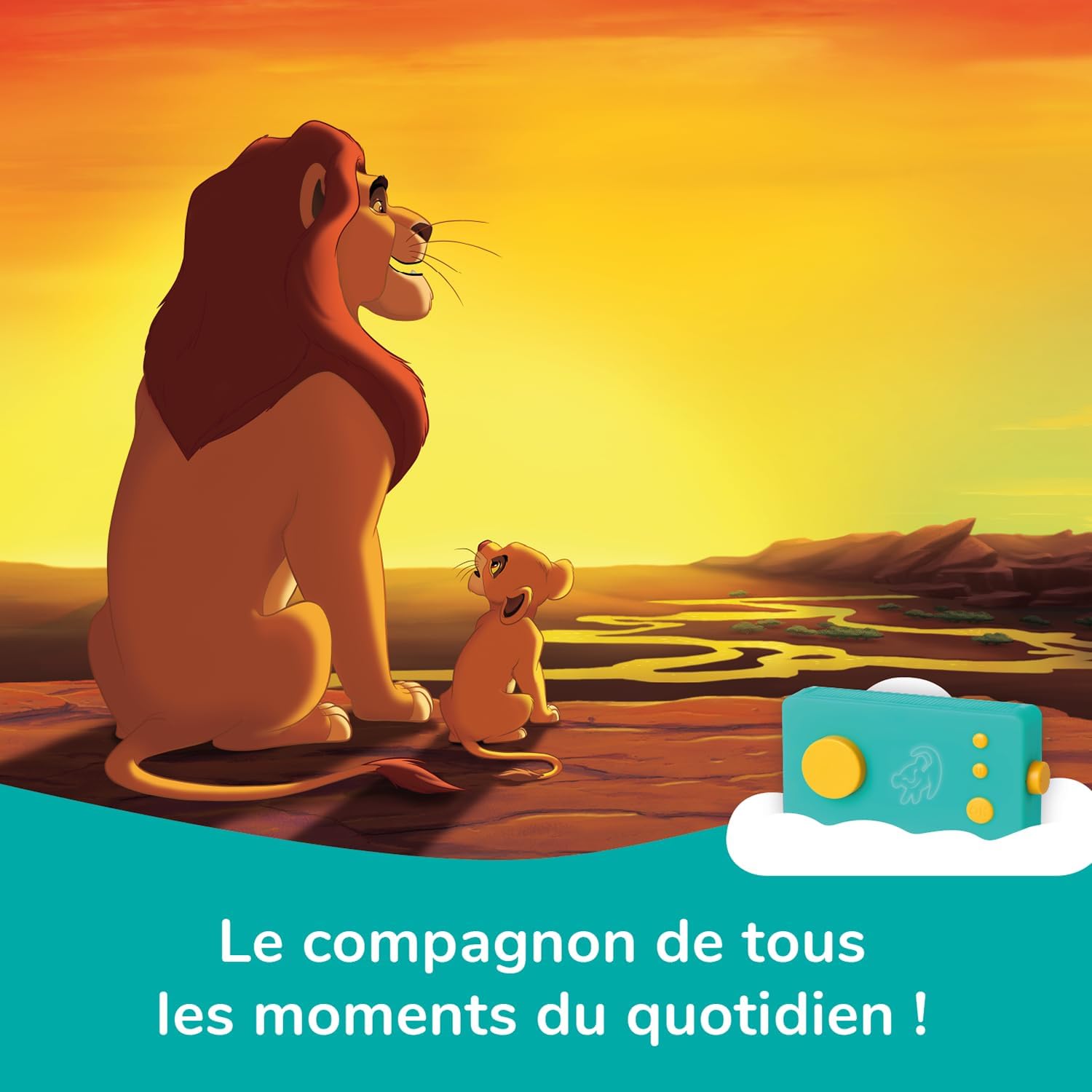 Detalle de Lunii Pack Ma Fabrique à Histoires Special Disney : Boite à Histoires + Livre Audio Le Roi Lion + Livre au Choix – Conteuse Interactive Enfant 3-8 ans