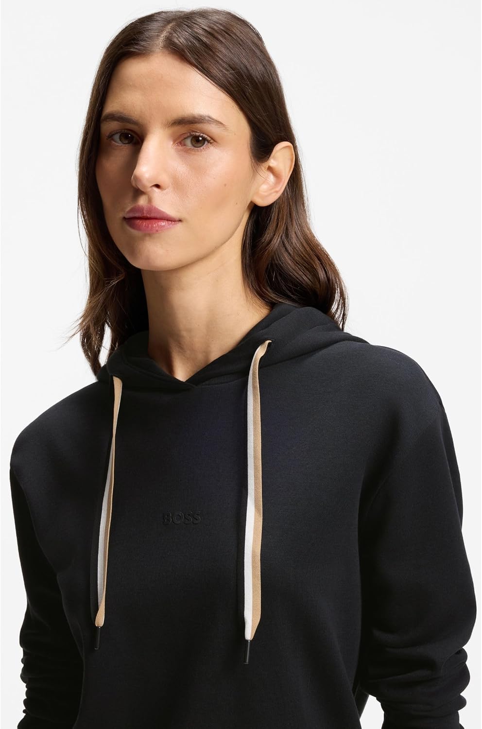 Detalle de Logo Hoodie with Signature Stripe Drawstrings