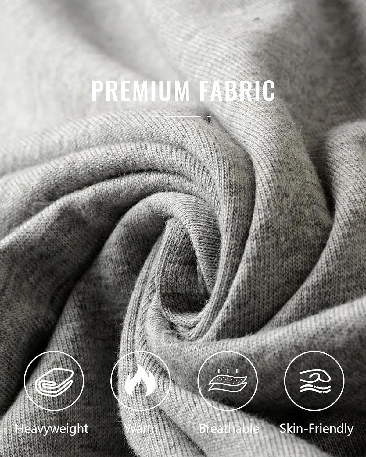 Detalle 2 de Lasjixion Men's Fleece Cargo Sweatpants