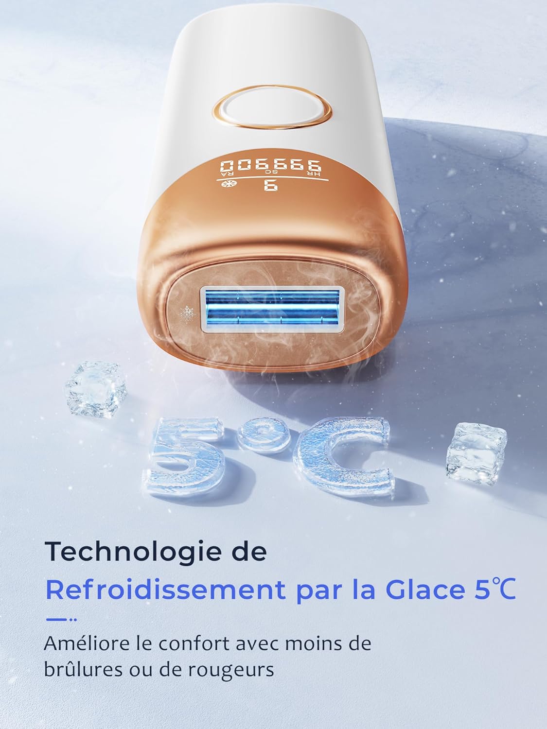 Detalle 2 de Épilateur IPL 999 900 flashs 🪒