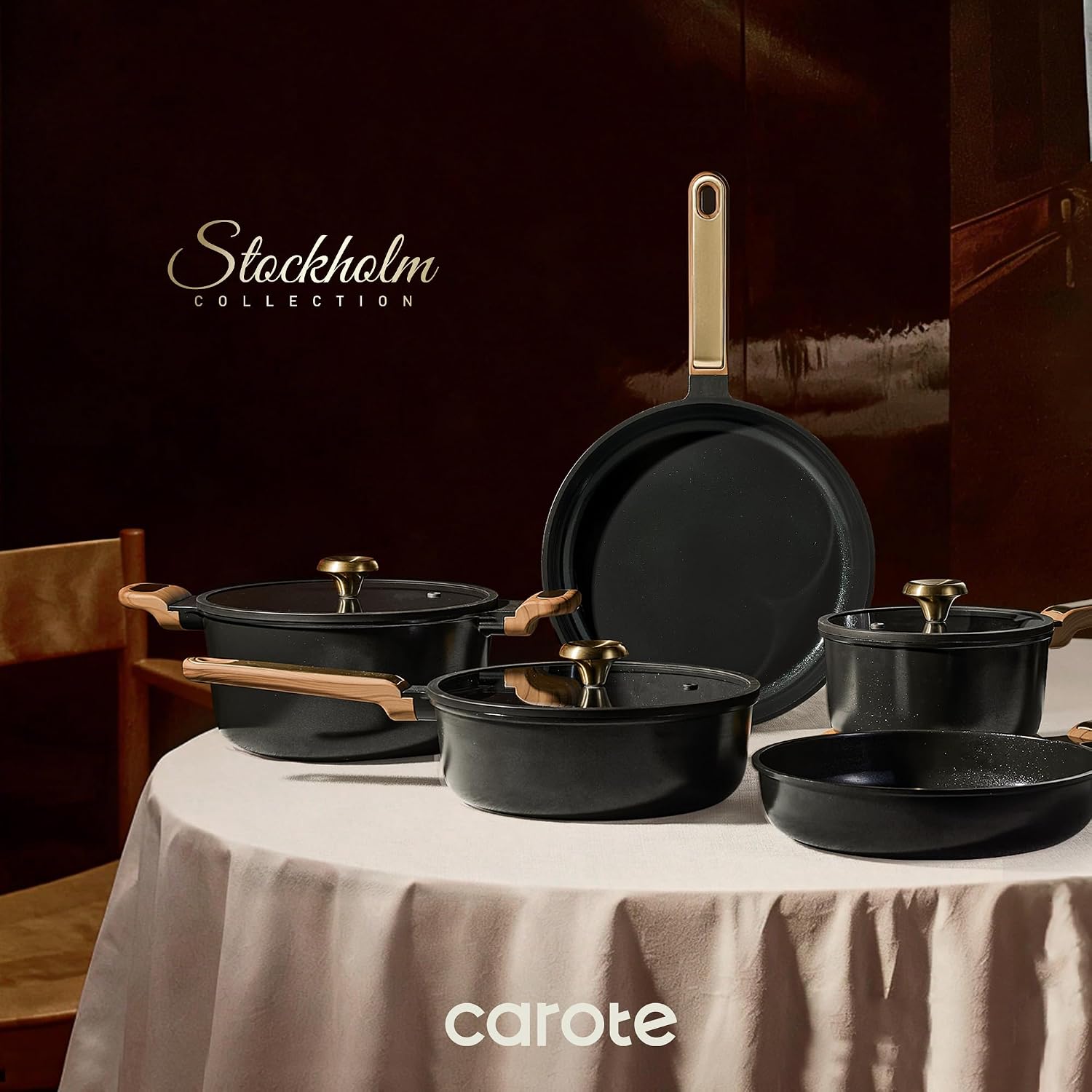 Detalle 2 de CAROTE Ceramic Nonstick Cookware 16pcs