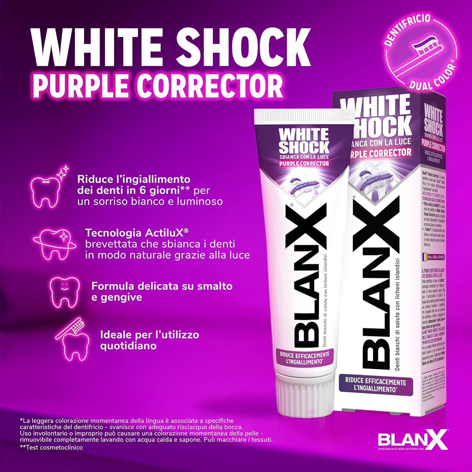 Detalle 2 de BlanX White Shock Purple Corrector 225 ml