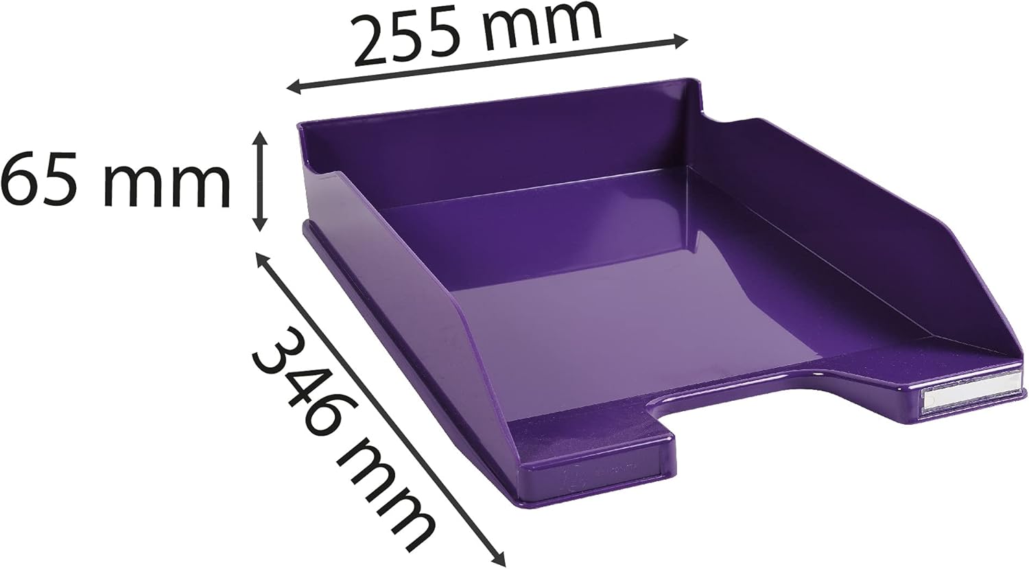 Thumbnail 1 de Exacompta 113220D – Lot de 6 corbeilles à courrier COMBO MIDI violet glossy 34 x 25 x 6,5 cm