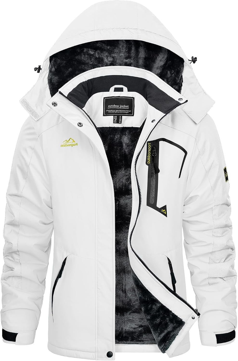 Thumbnail 5 de KEFITEVD Winterjacke Damen Warm Gefüttert mit Kapuze