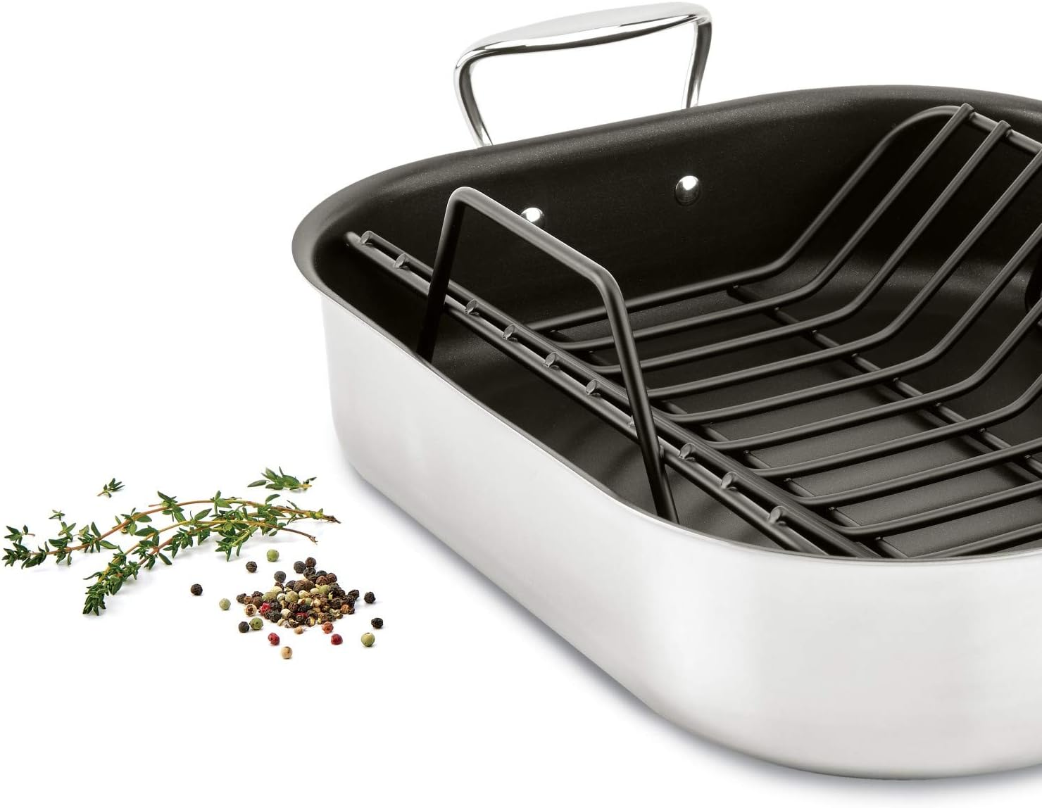 Detalle 2 de All-Clad Stainless Steel Roasting Pan 13 x 16 Inch