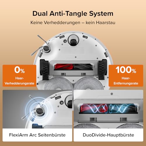 Detalle de roborock Qrevo Edge 2 Set Saugroboter mit Wischfunktion & Hebarem Wischmopp