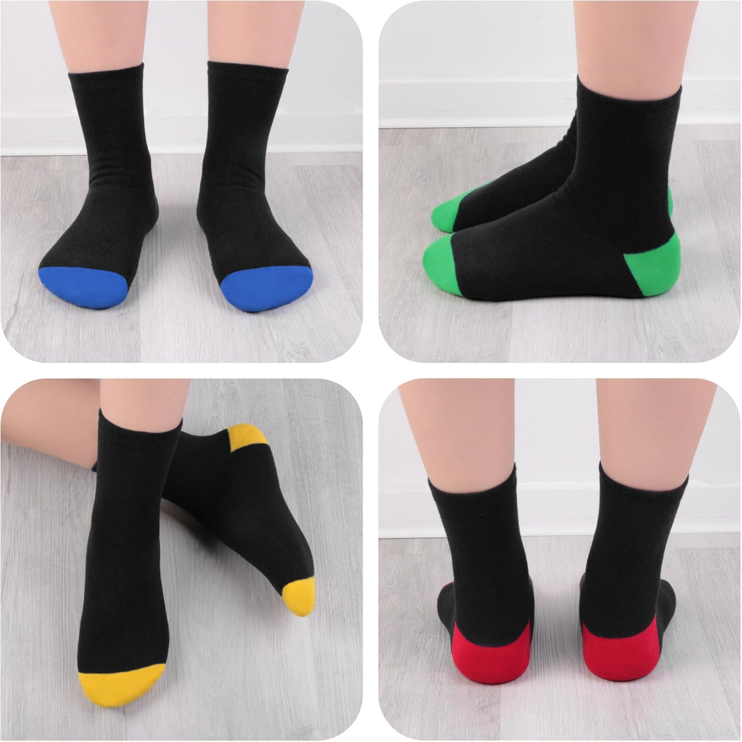 Thumbnail 3 de L&K-II – Paquet de chaussettes enfants hiver (12 paires) coton chaudes et élastique