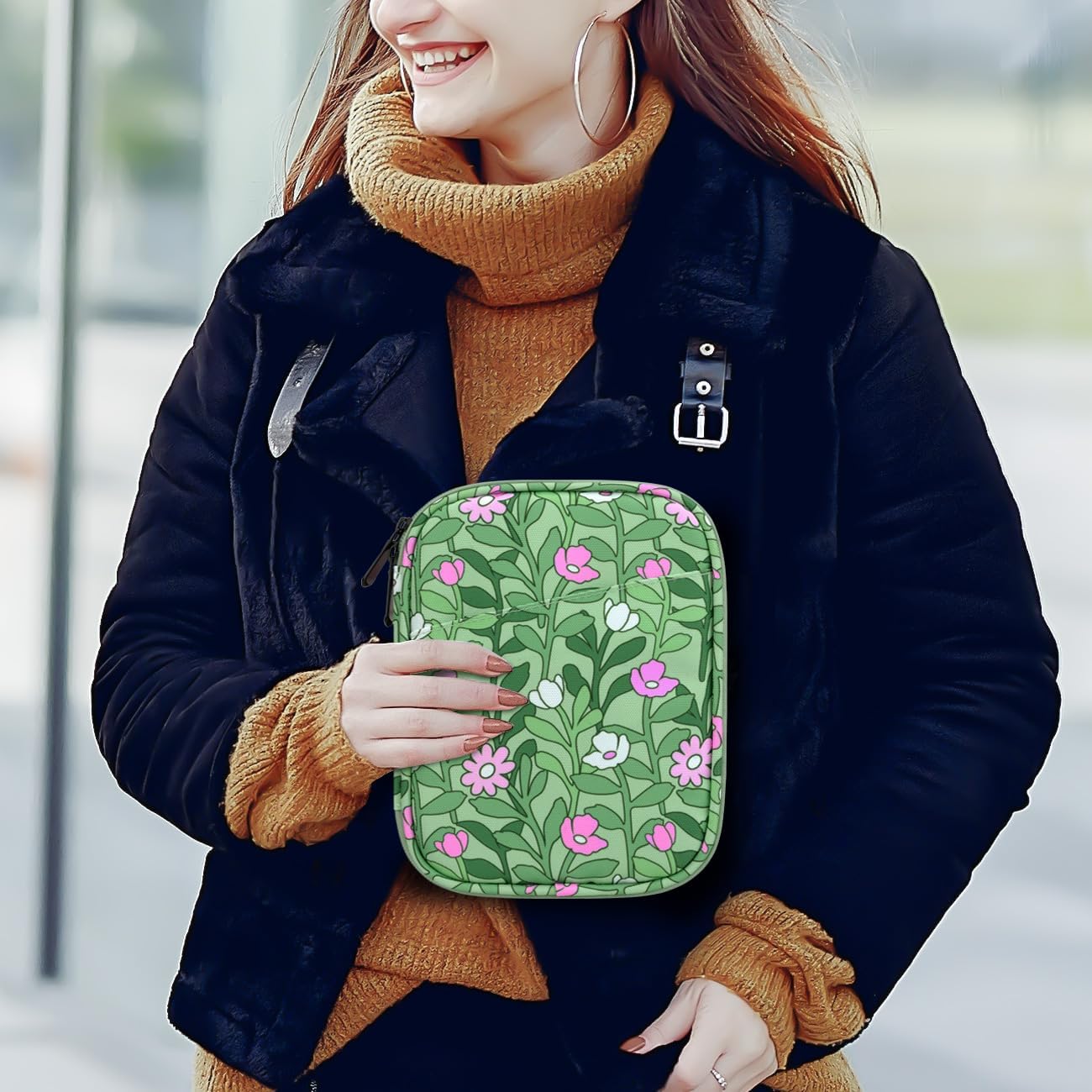 Thumbnail 6 de Vinabilia 6-7 Inch Protective Sleeve Carrying Case for 7" Kindle & 6" E-Readers (Cyan+Flower)