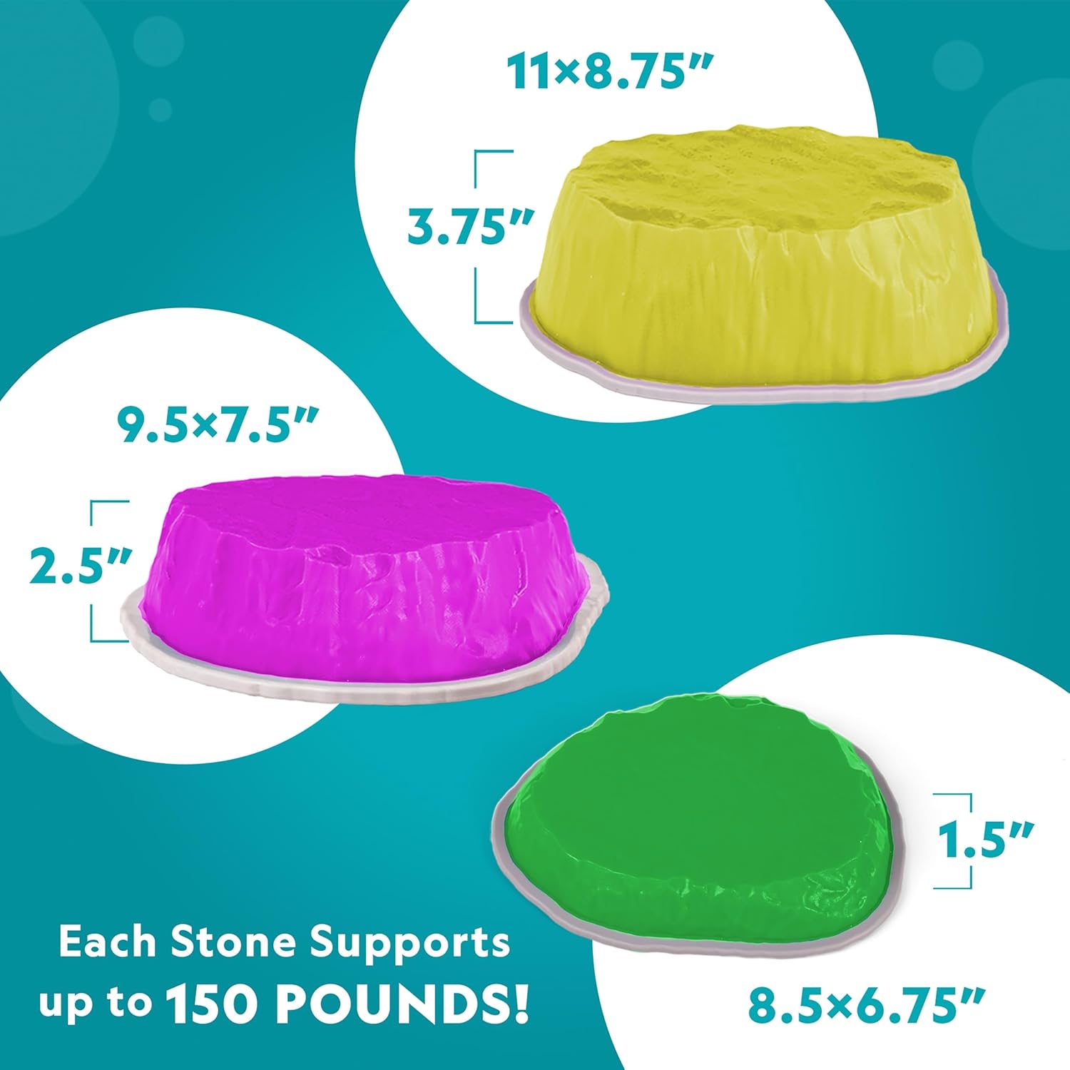 Detalle de National Geographic Kids Jumbo Balance Stepping Stones 12 🧩