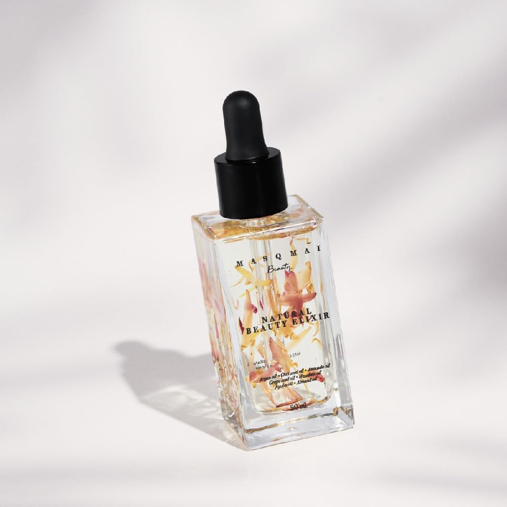 Detalle de MASQMAI Natural Beauty Elixir: olio naturale al 100% per nutrire e rigenerare la pelle