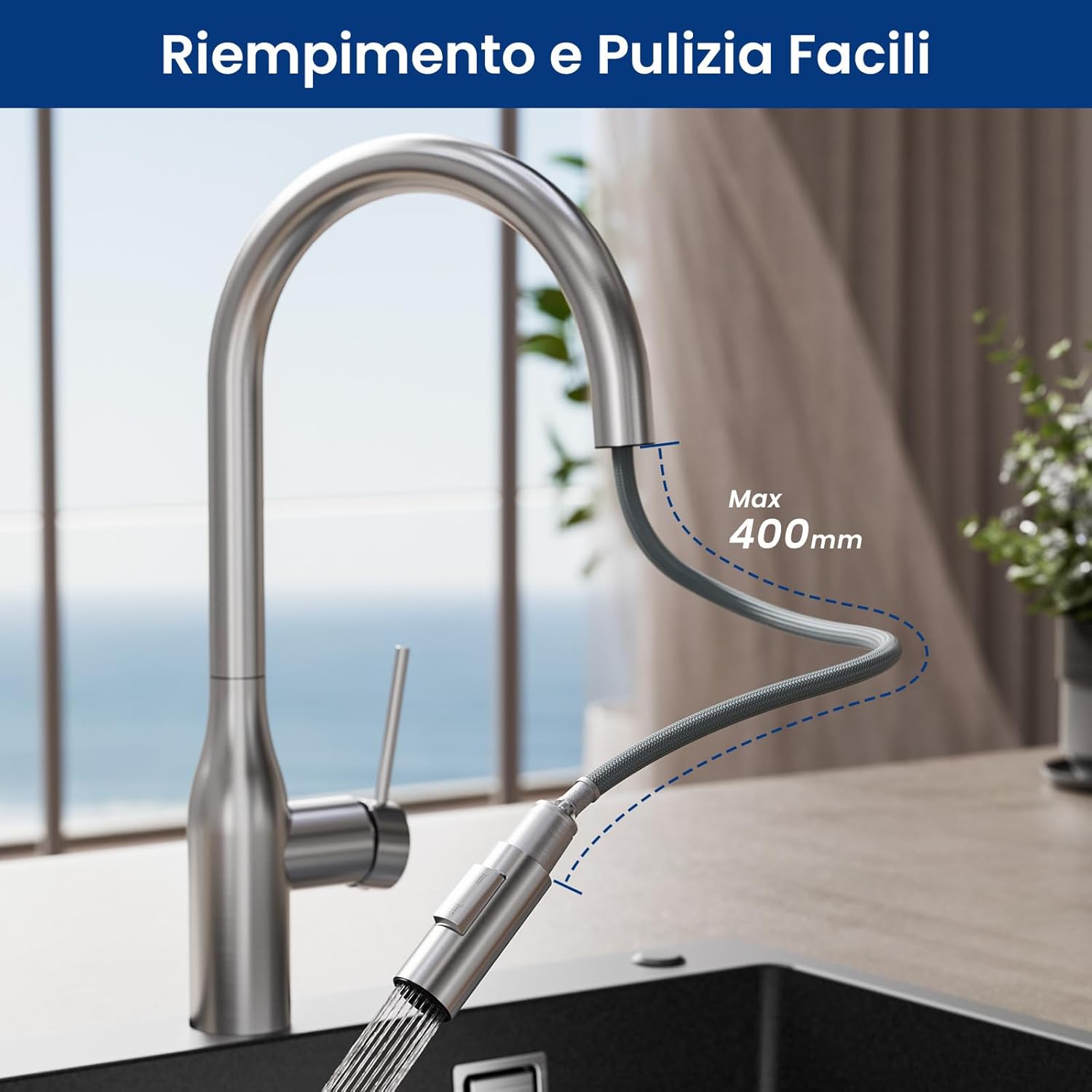 Thumbnail 2 de CECIPA Rubinetto Cucina Estraibile 40 cm