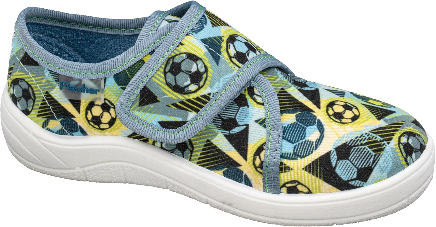Detalle de Fischer Tim MuleGarçon — Chaussure de football multicolore à semelle blanche