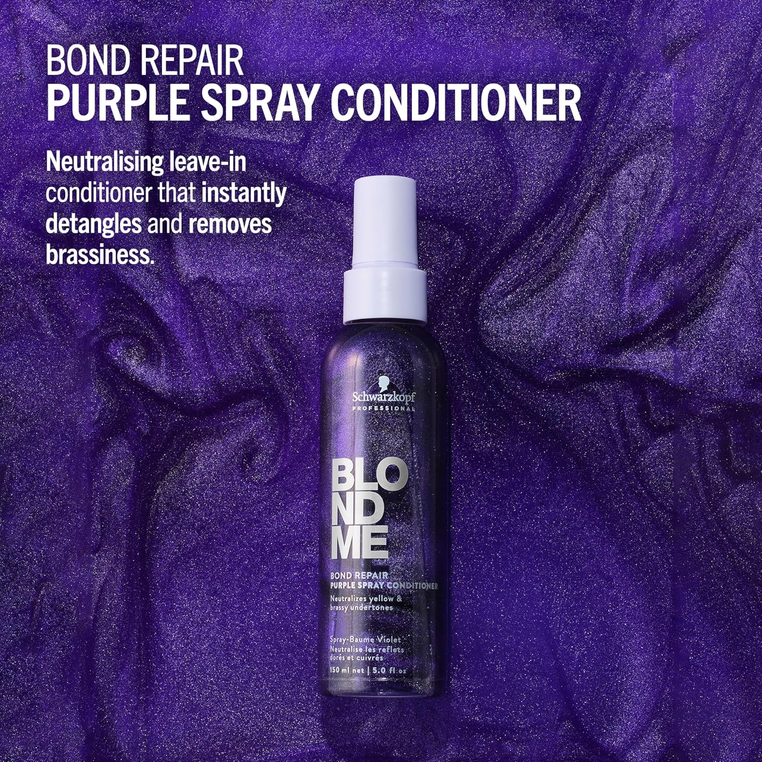 Thumbnail 3 de Schwarzkopf Professional BLONDME Bond Repair Purple Leave-In Conditioner, 150 ml