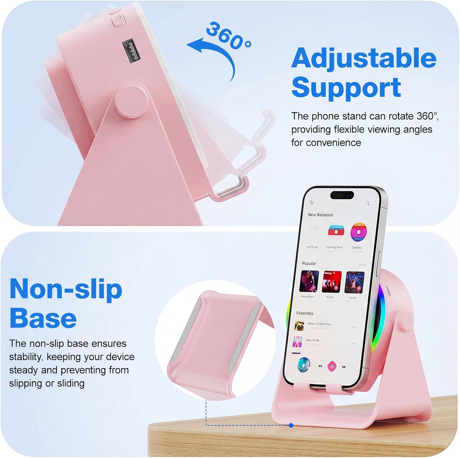 Detalle 2 de TARKARI Wireless Induction Speaker with Bluetooth 5.3
