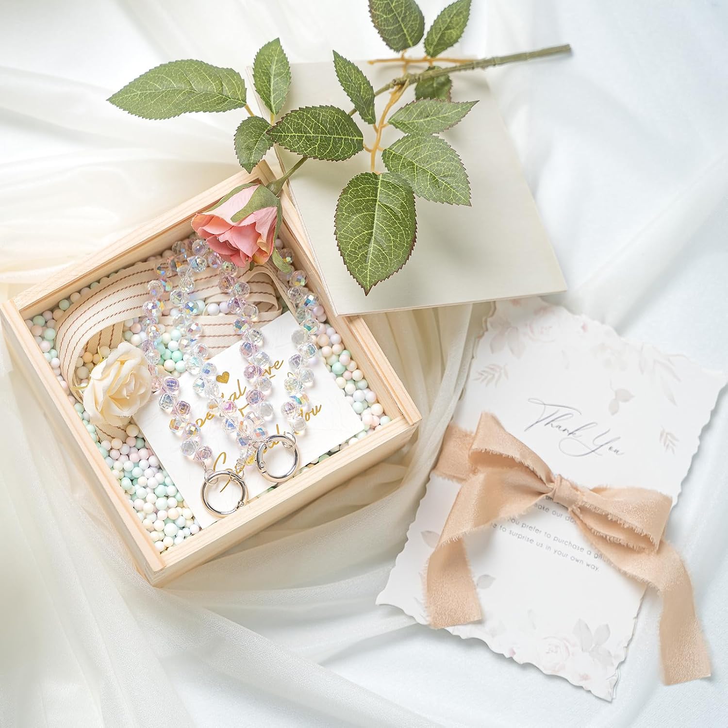 Detalle de MORSUNBELA Handykette Perlen, 16 cm