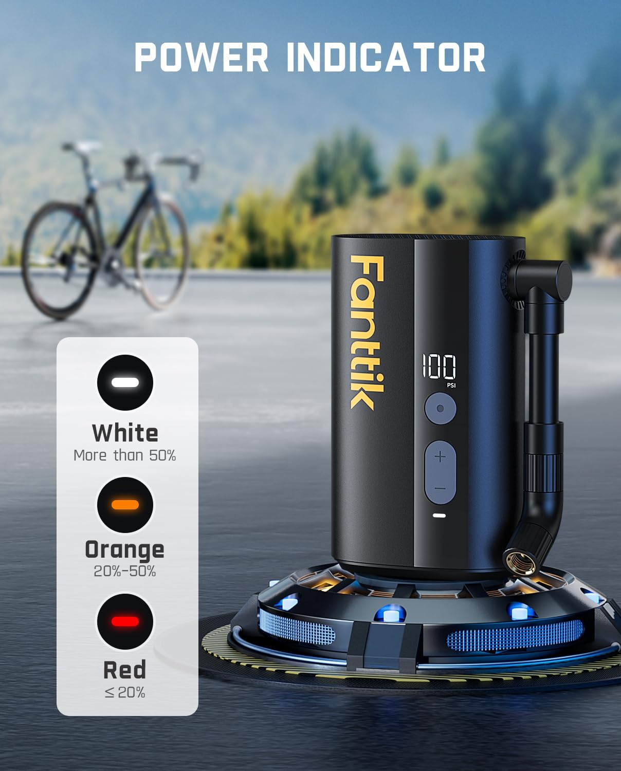 Thumbnail 6 de Fanttik X9 Ace Mini Bike Pump: 32s Fast Inflate with Auto Shutoff
