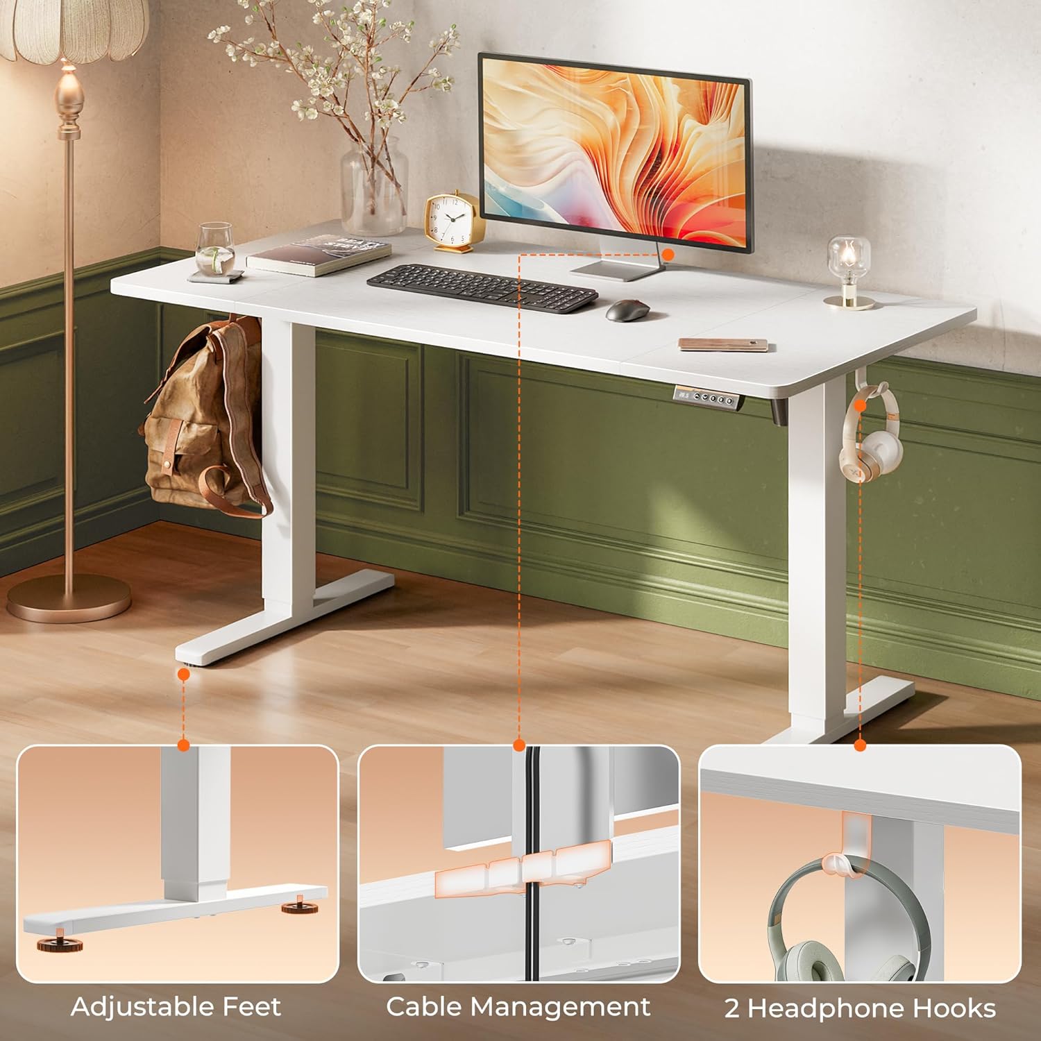 Thumbnail 6 de Huuger 55x28 Electric Standing Desk ⚙