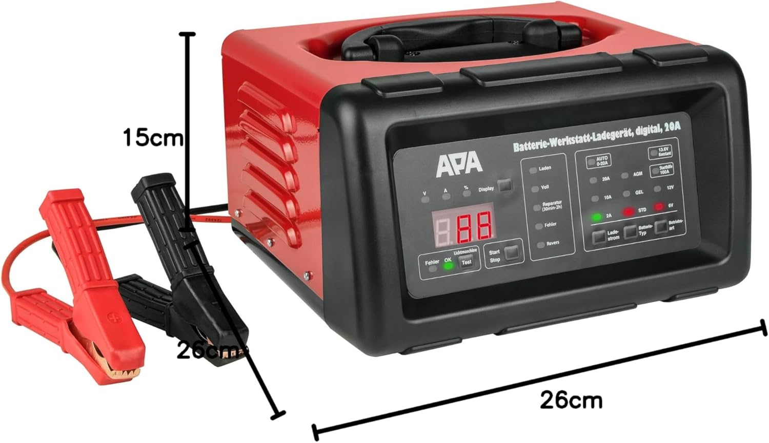 Thumbnail 6 de APA 16623 Werkstattladegerät 12 V / 6 V – Zuverlässiges Ladegerät für die Werkstatt