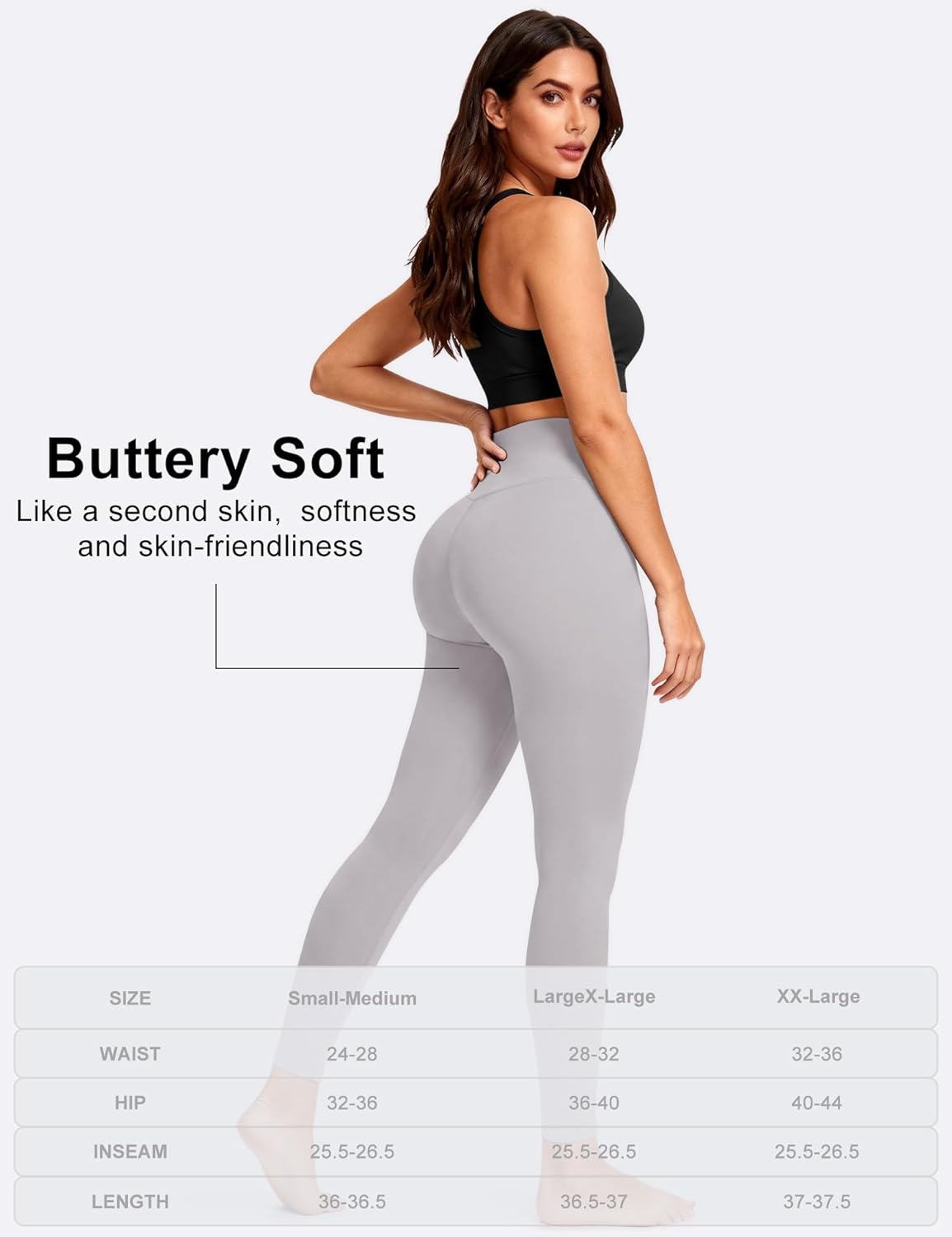 Thumbnail 5 de Bluemaple High Waisted Leggings for Women – Tummy Control, Non-See-Through, Soft Yoga Pants
