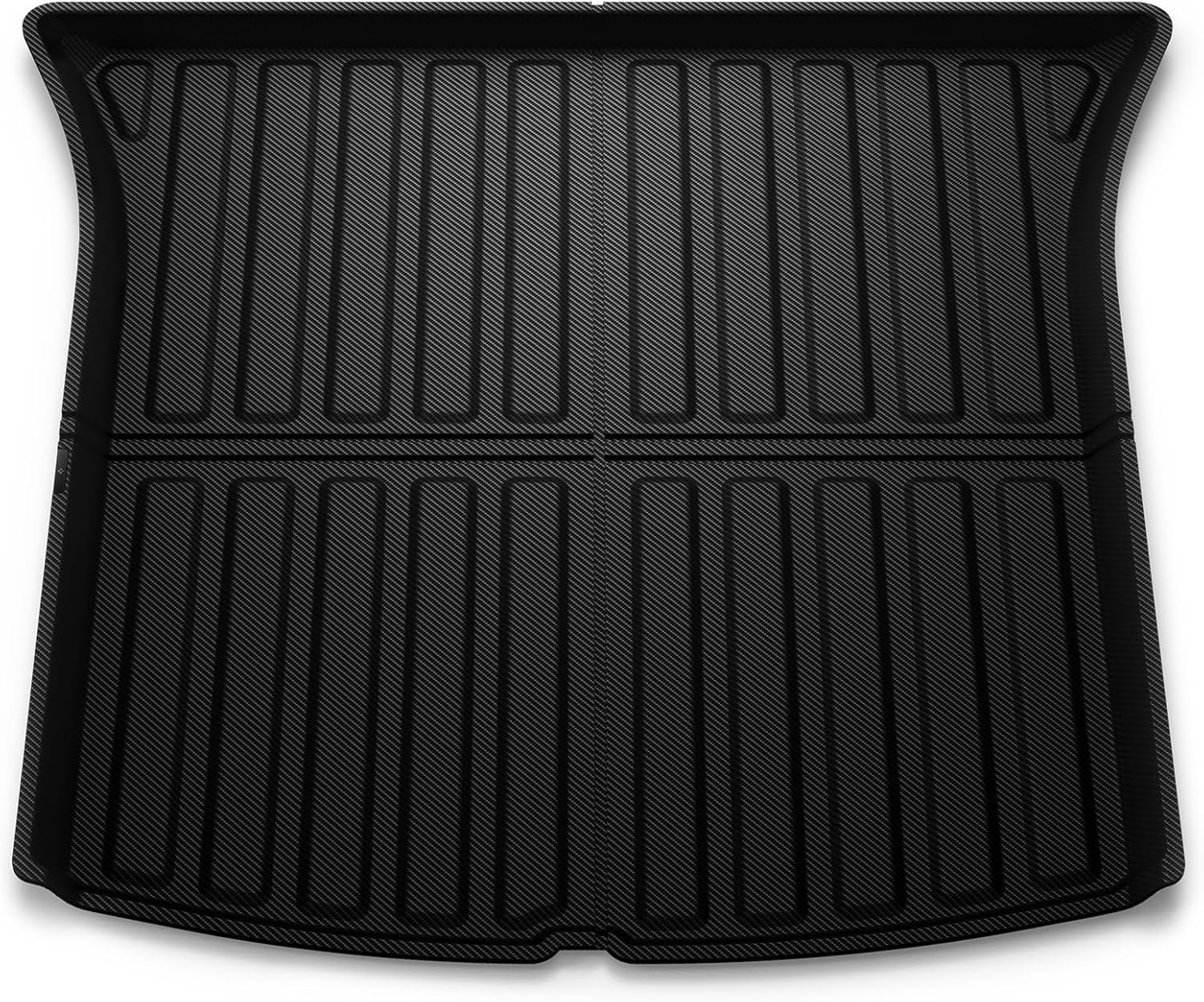 Detalle de Spigen Tesla Model Y (approx. 2024) Rear Trunk Mat / Cargo Liner in Carbon Edition