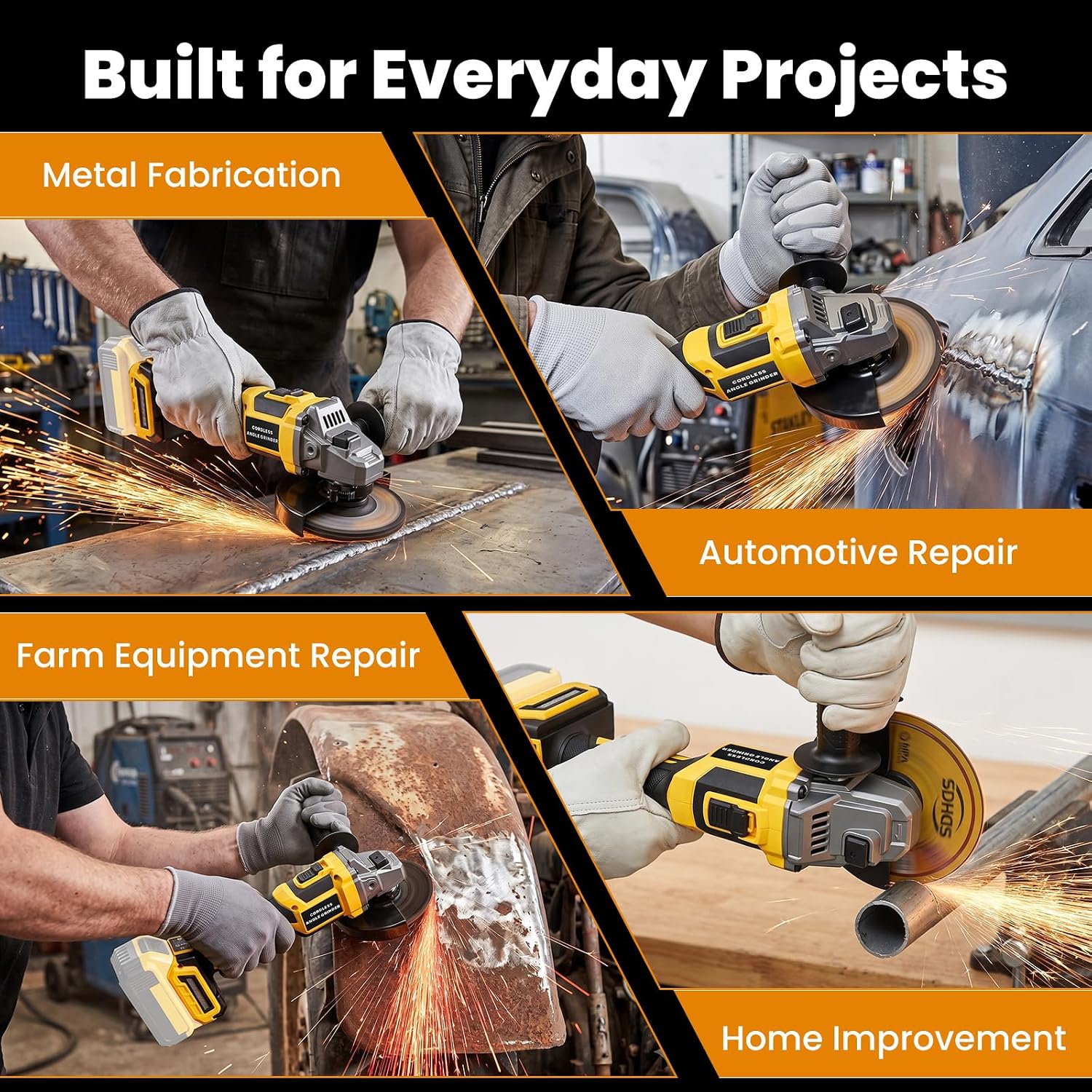 Thumbnail 6 de Bclythax Cordless Angle Grinder, 4-1/2-inch, 6-Speed with LED Display
