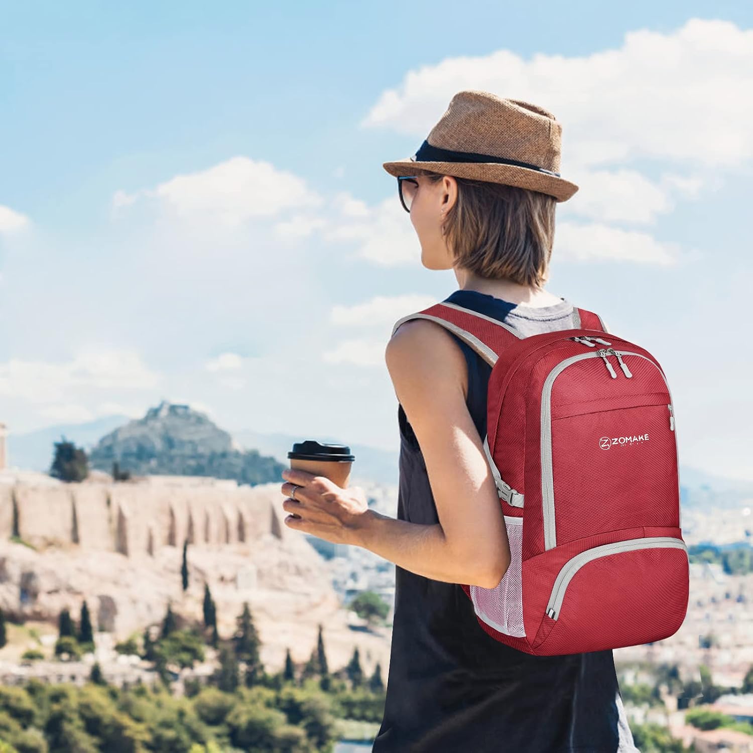 Detalle de ZOMAKE sac à dos pliable 30L ultra léger