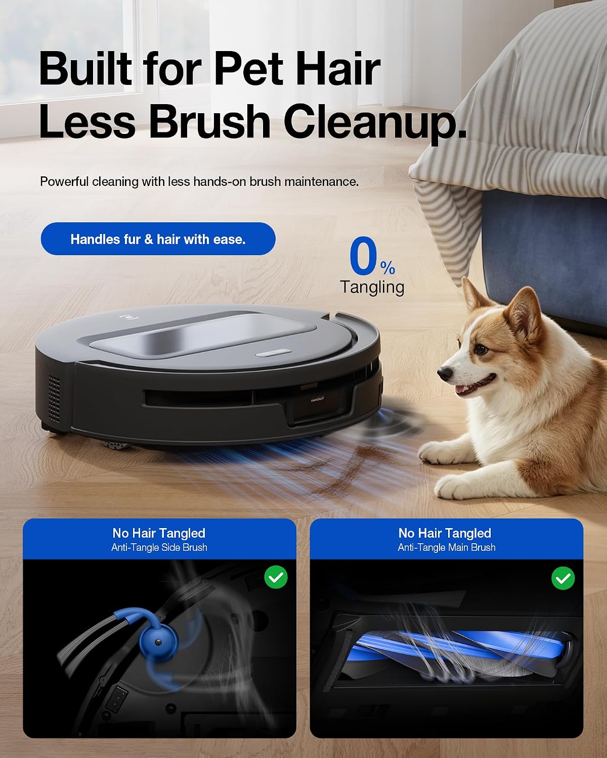 Detalle de ECOVACS DEEBOT T90 MAX PLUS ZJ2576 Robot Vacuum, 40,000 Pa, OZMO Roller 3.0