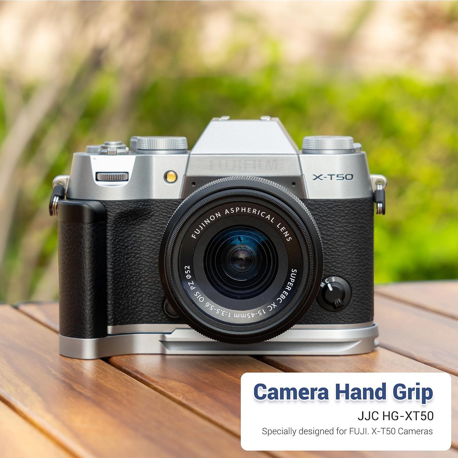Detalle 2 de JJC Metal Hand Grip for Fujifilm X-T50, Arca-Style