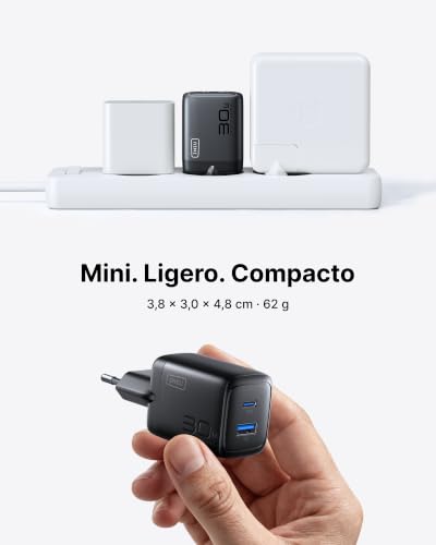 Thumbnail 4 de INIU Cargador USB-C 30W GaN con 2 puertos y cable 60W | Carga rápida para iPhone 16 y MacBook Air