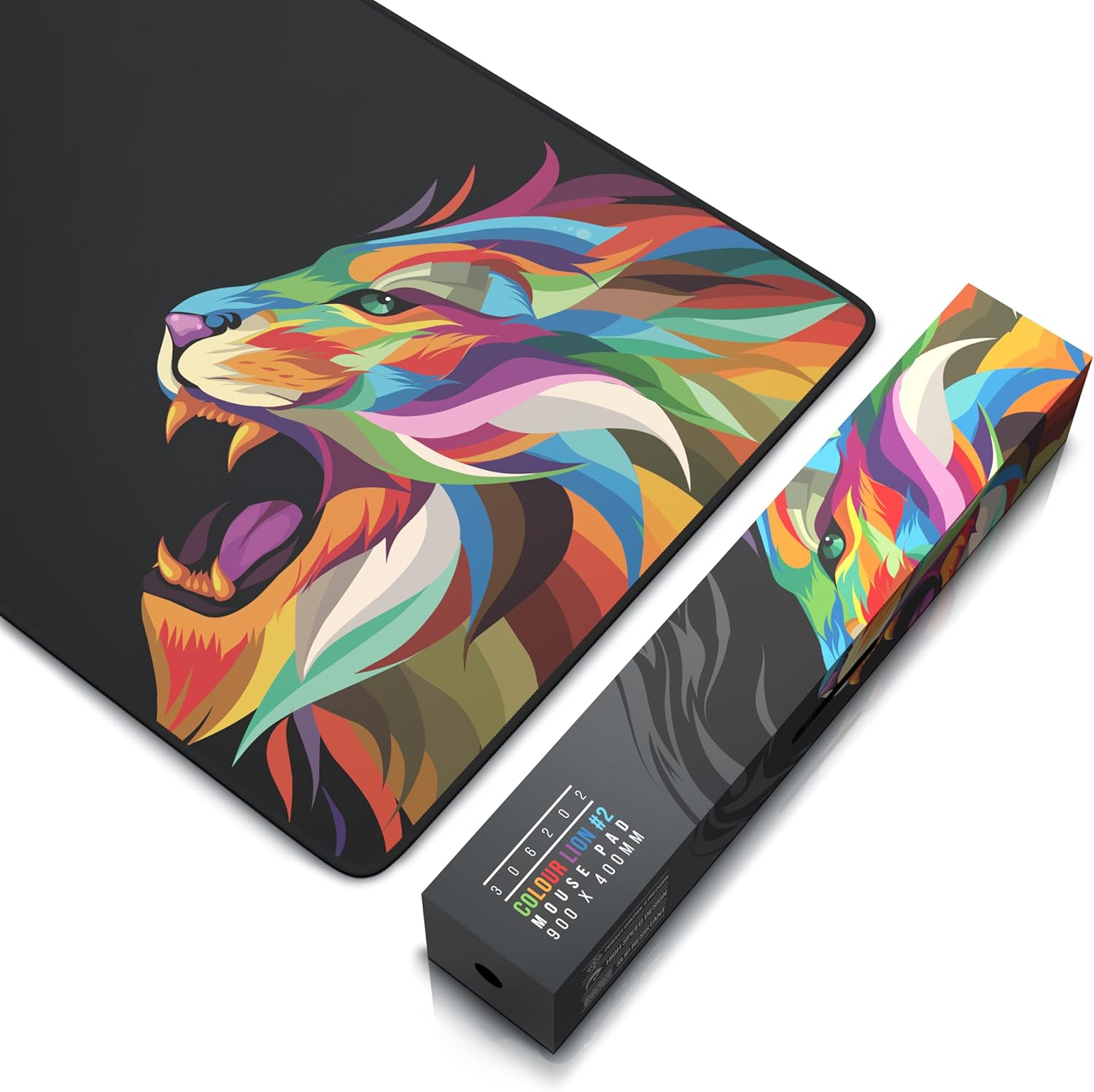 Thumbnail 6 de TITANWOLF XXL Speed Gaming Mouse Mat (900 x 400 x 3mm) – Lion 2 design