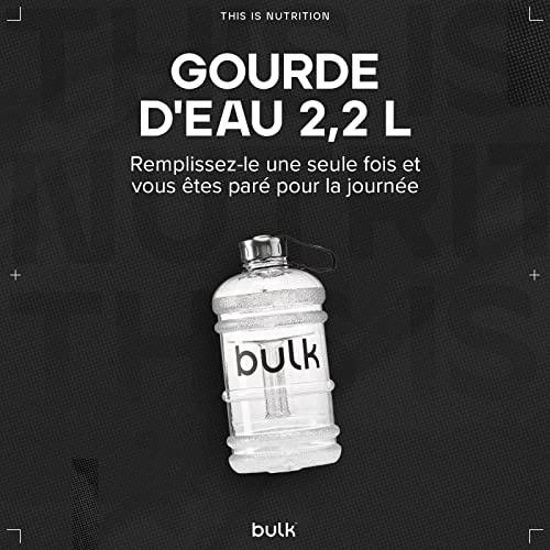 Detalle 2 de Bulk Gourde D'eau 2,2 L – Gourde de sport en clair, sans BPA, bouchon inox
