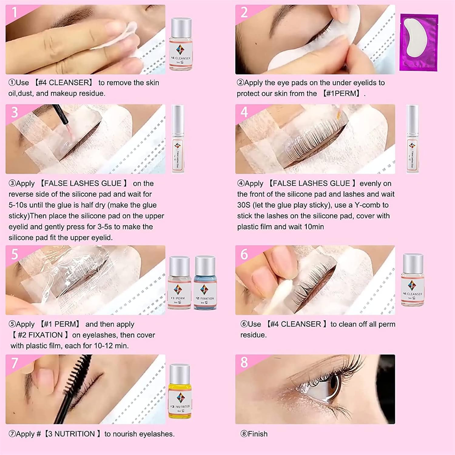 Detalle 2 de Bestauty Kit Laminazione Ciglia – Kit professionale semipermanente per ciglia