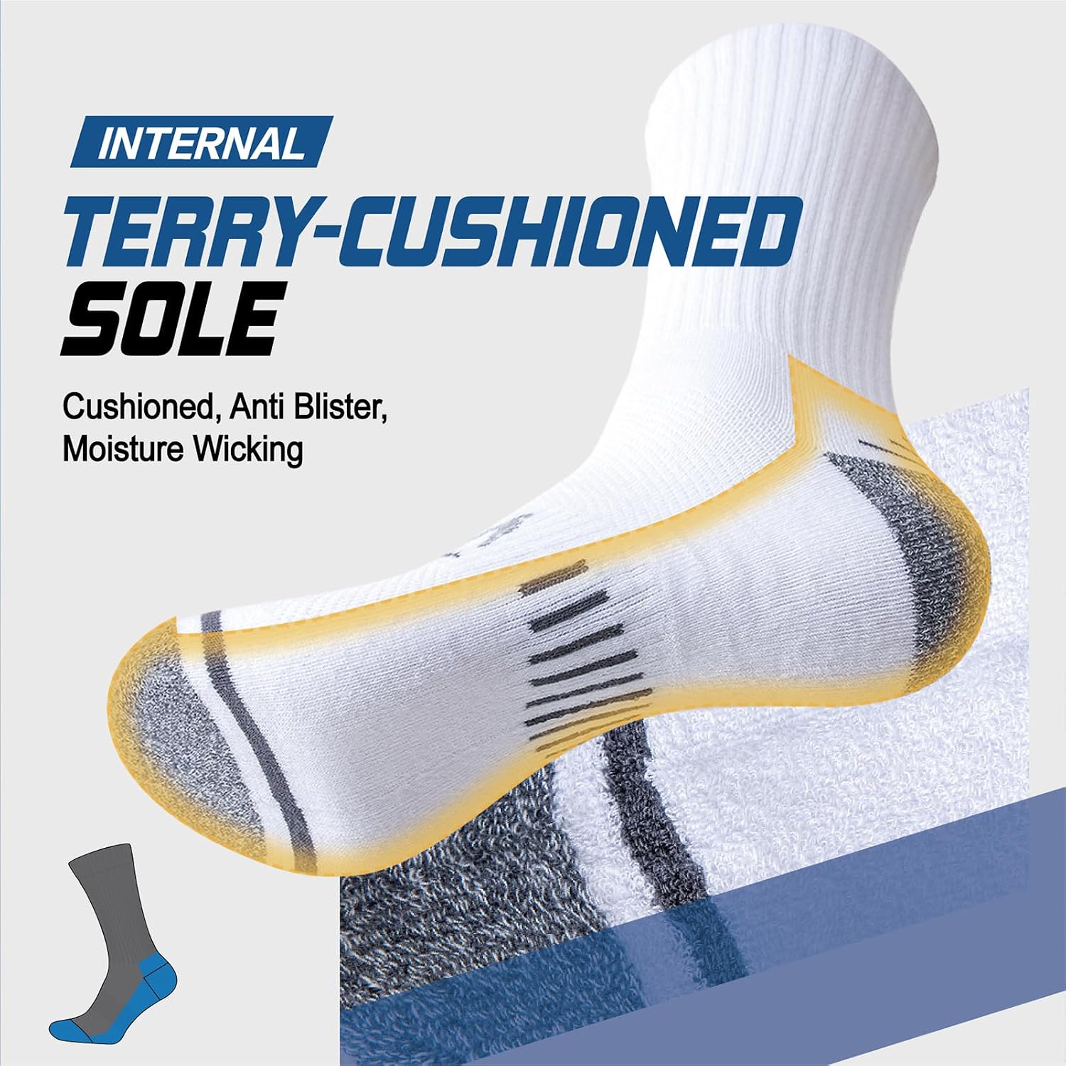 Detalle de Sports socks for hiking, 3 pairs