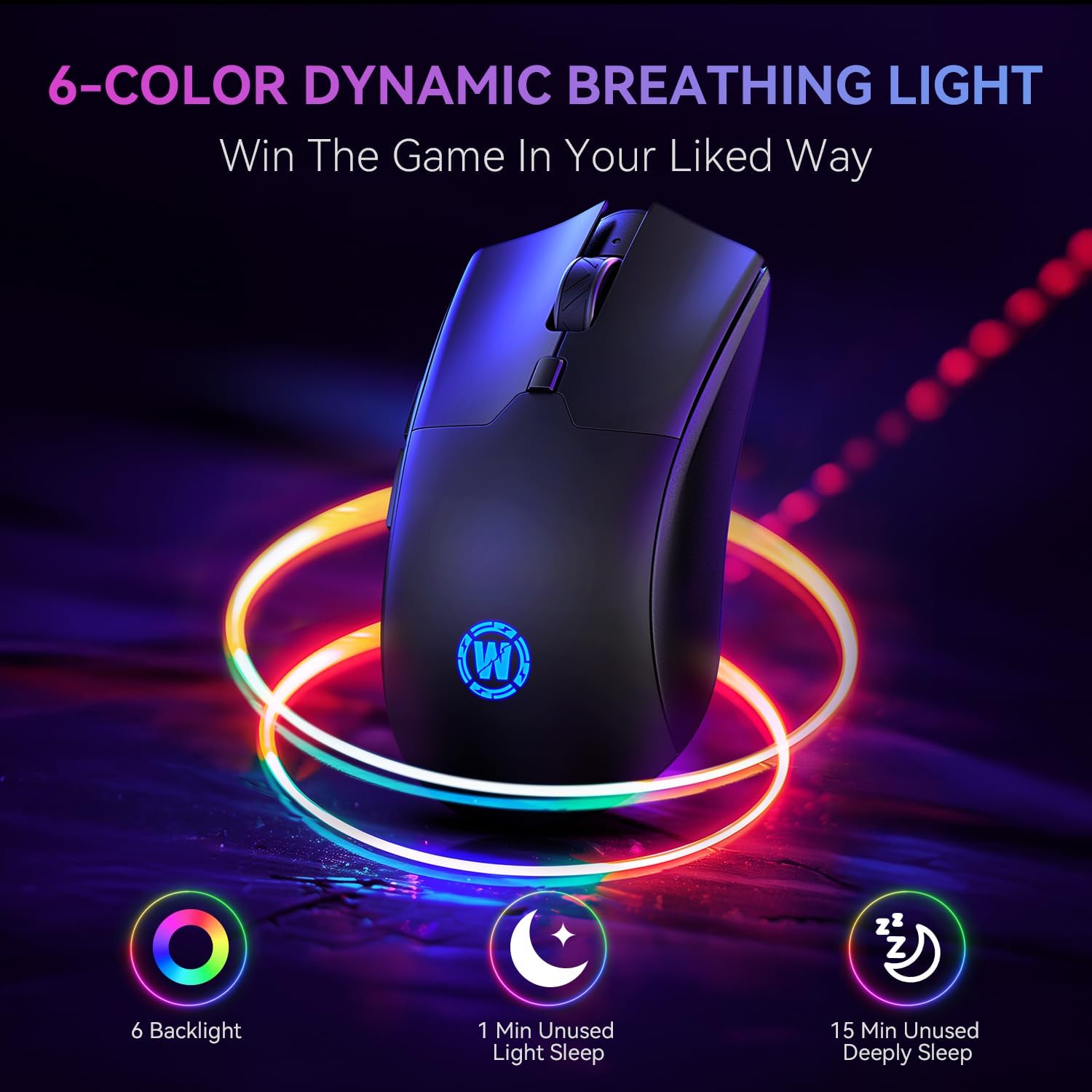 Thumbnail 3 de WizBolt Wireless Gaming Mouse (6400 DPI) with Tri-Mode Connectivity