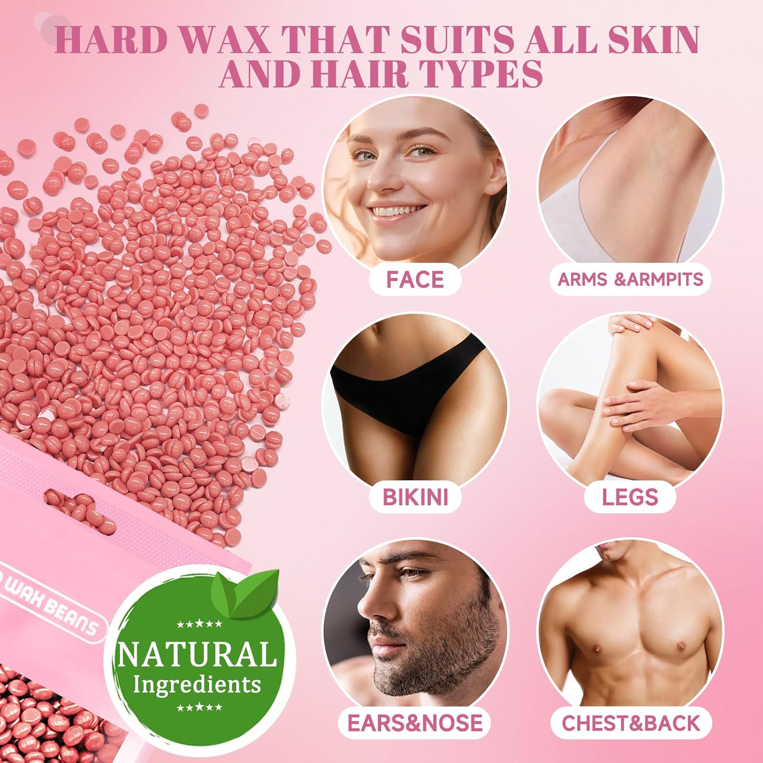 Thumbnail 2 de IFANZETECH iFanzeTech Wax Maschine Waxing Set für Frauen – Heißwachsgerät & Wachswärmer mit Waxing Perlen