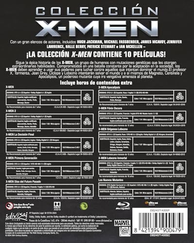 Detalle 2 de Divisa HV X-MEN Colección Pack 10 Blu-ray