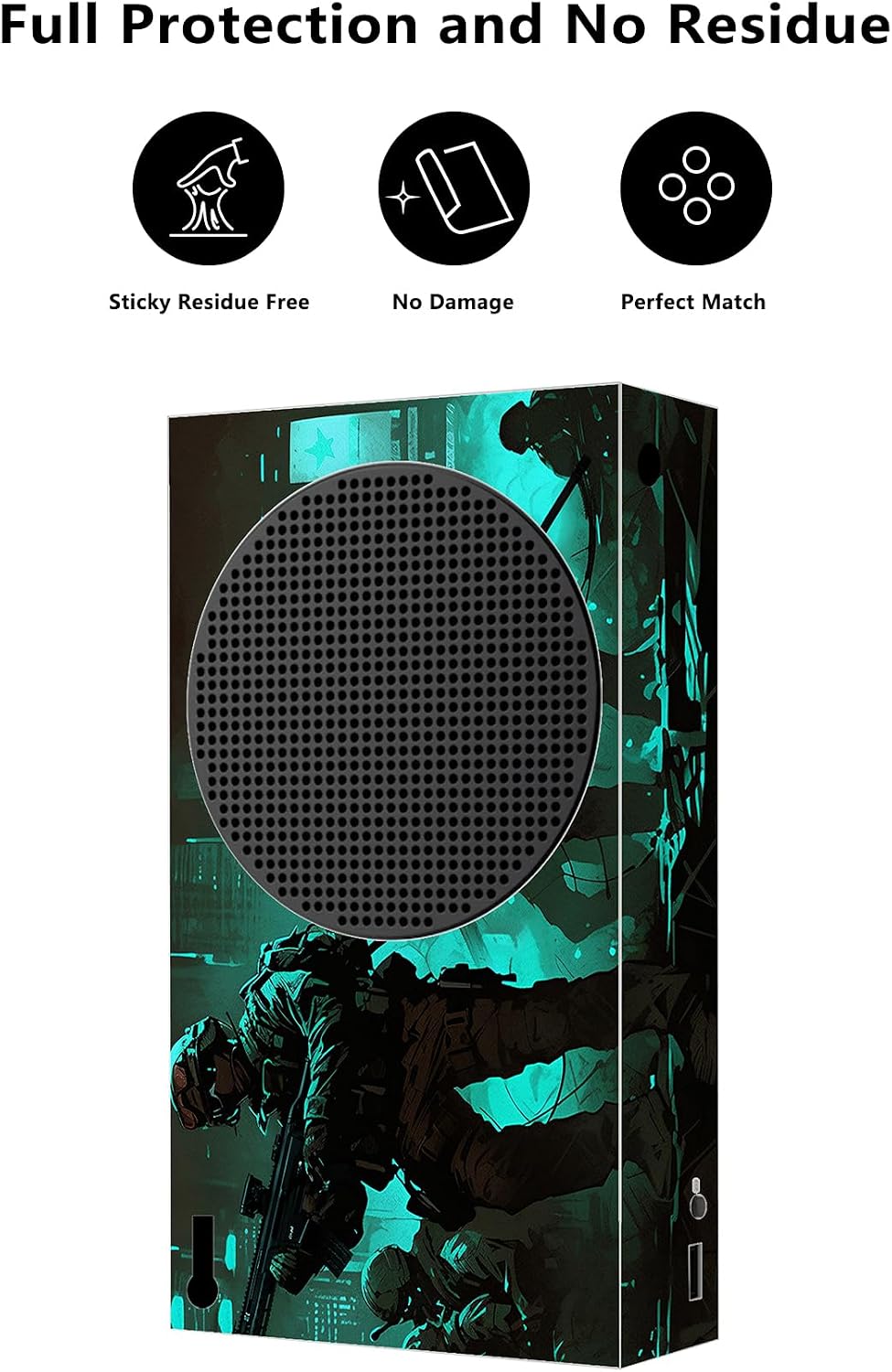 Detalle de PlayVital Custom Vinyl Skins for Xbox Series S – Fearlessness
