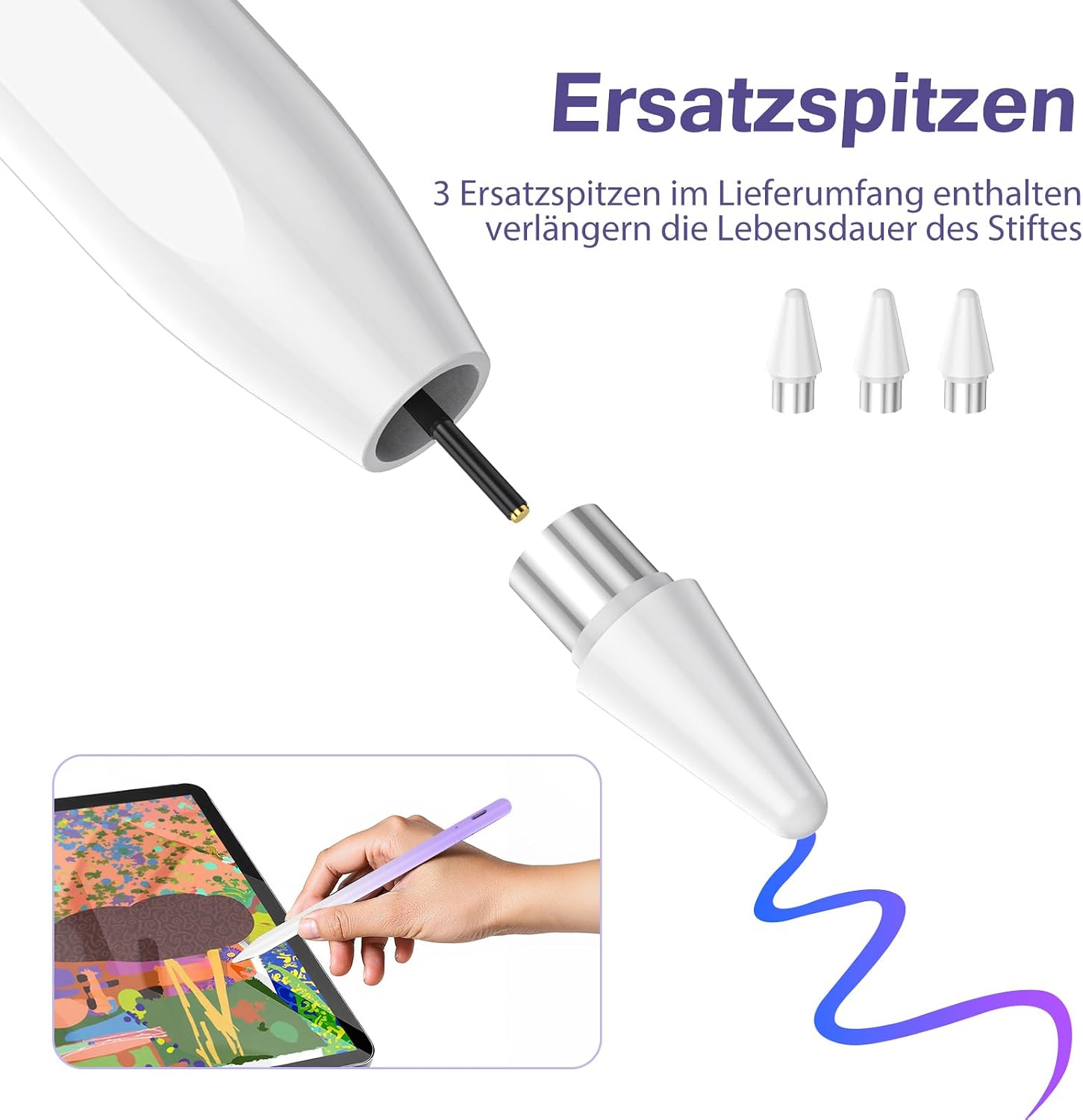 Detalle de Touchscreen-Stylus Pen mit 1,5 mm POM-Spitze
