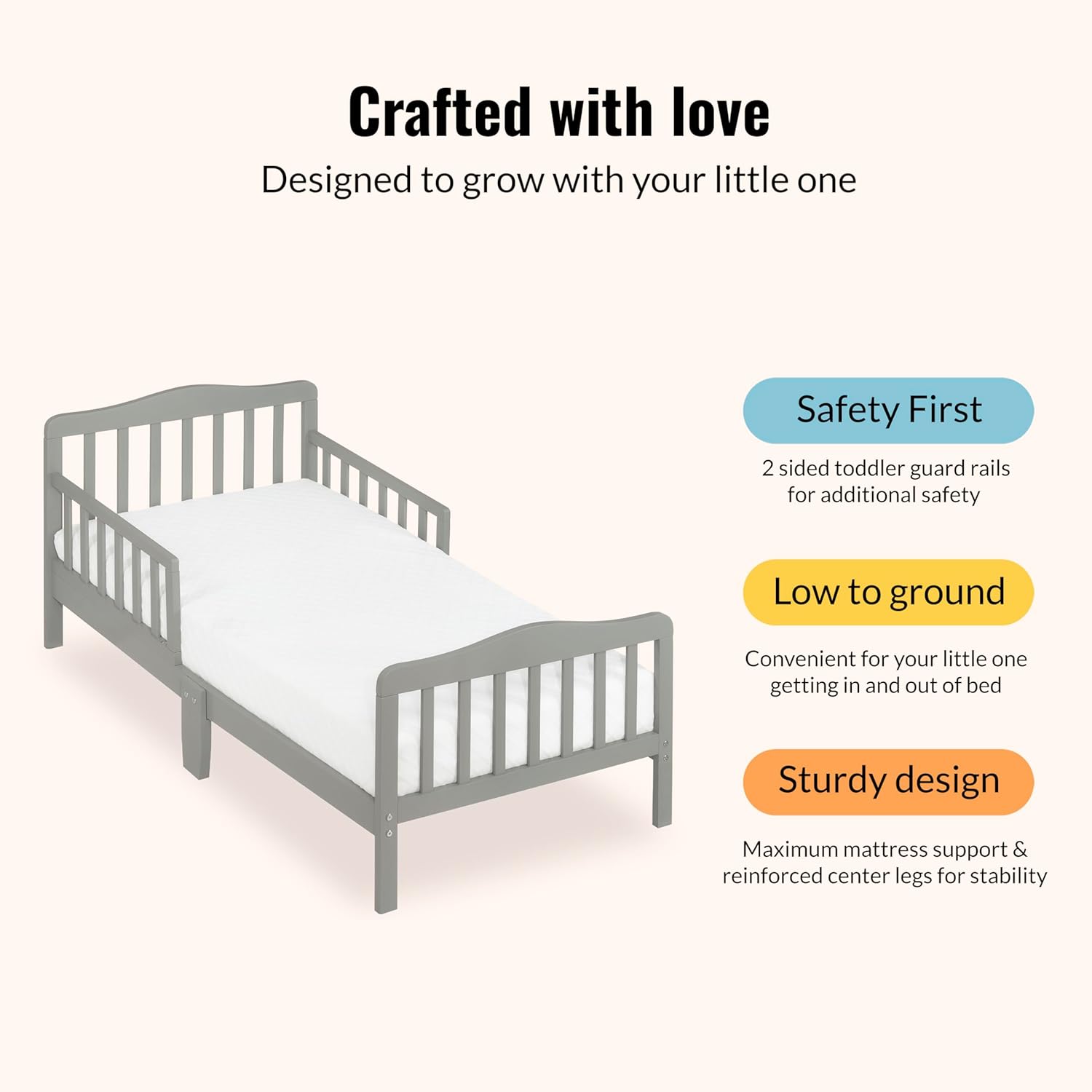 Thumbnail 4 de Dream On Me Classic Design Toddler Bed 53